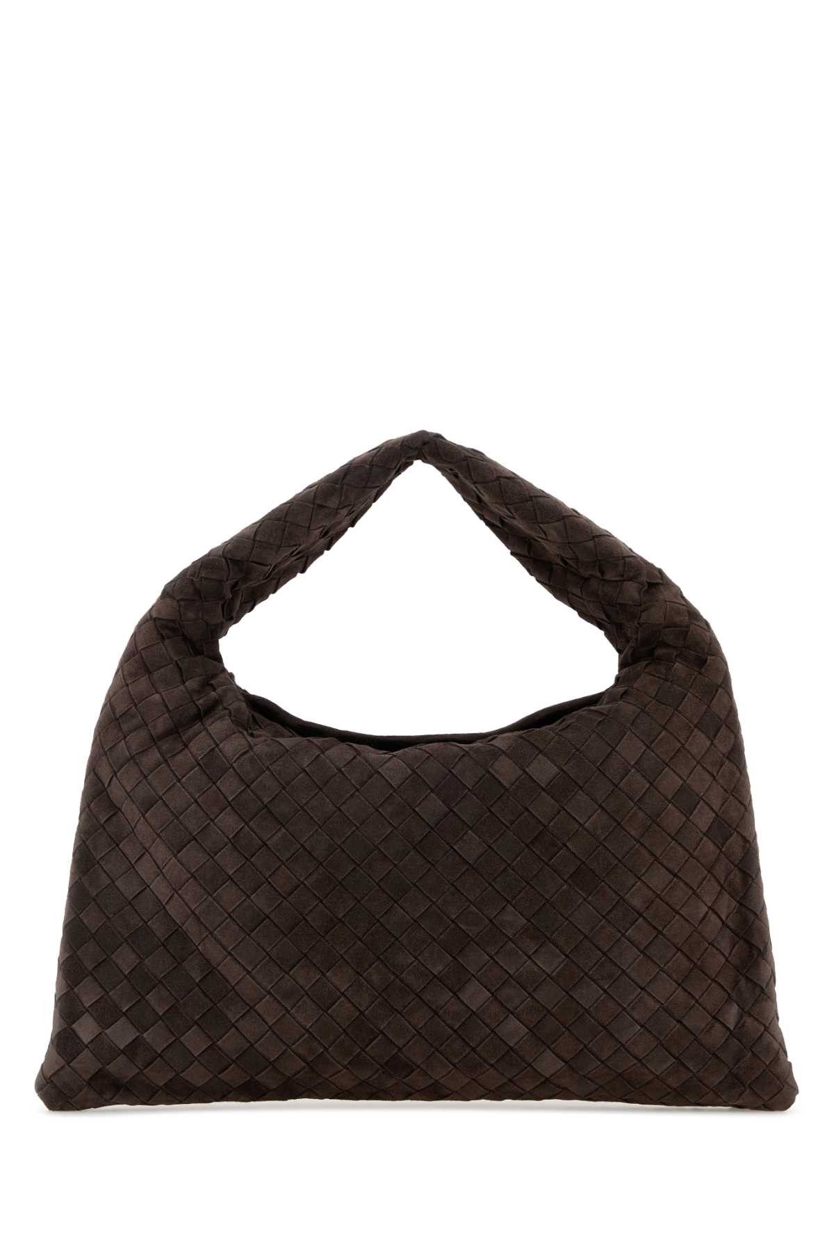 Bottega Veneta Dark Brown Suede Small Hop Shoulder Bag Size ONE SIZE - 1 Thumbnail