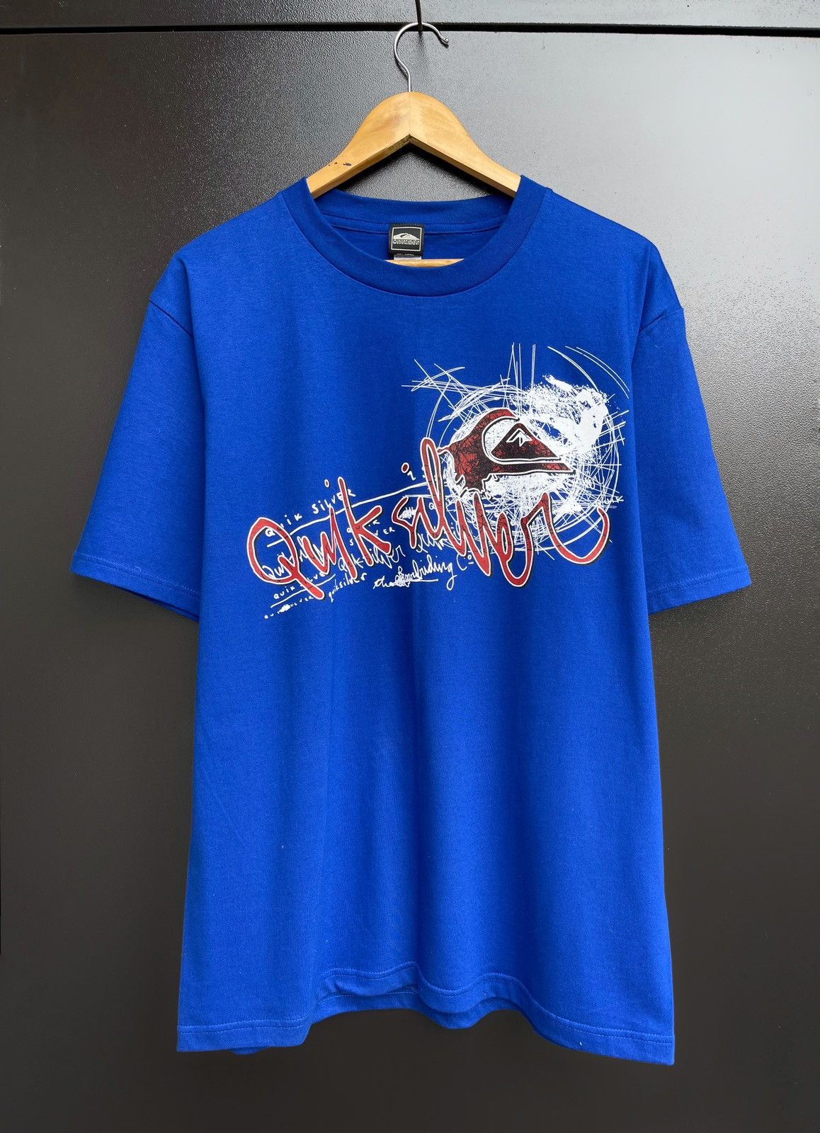 Quiksilver × Vintage 🔥Rare t-Shirt 🔥 Quiksilver Boardriding Big Logo Surf Tee Size US XL / EU 56 / 4 - 1 Thumbnail