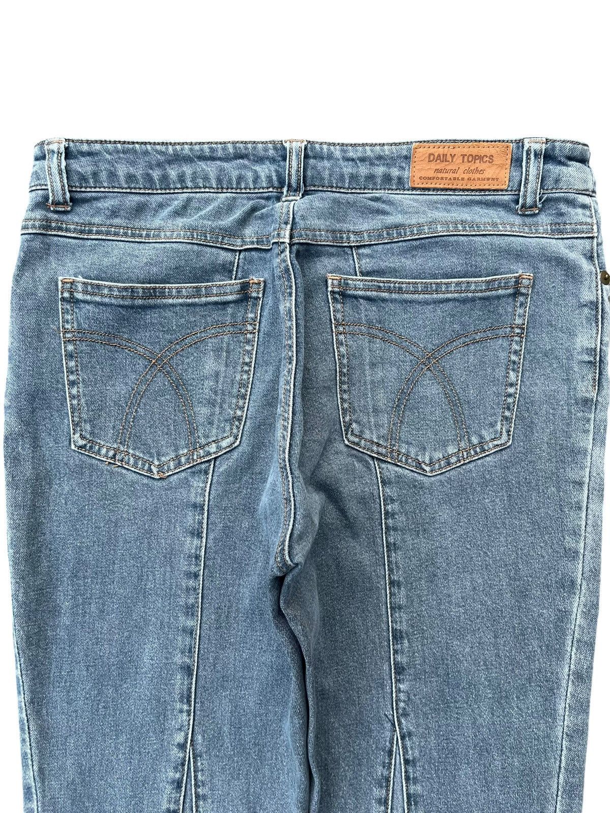 Japanese Brand × Le Grande Bleu (L.G.B.) Vintage Japanese Brand Slender Line Panel Super Flare Jeans Size US 29 - 4 Thumbnail