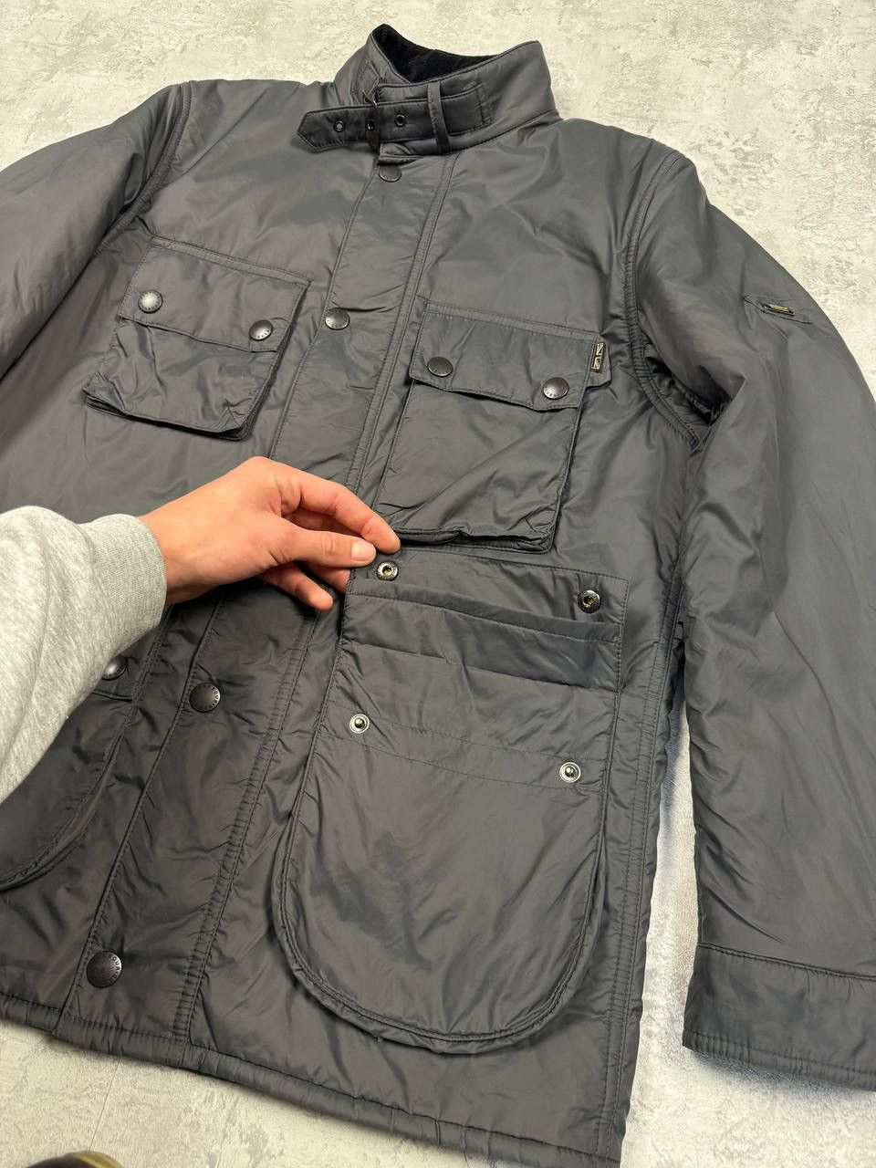 Barbour Barbour International Padded Gray Mens Jacket Size S Size US S / EU 44-46 / 1 - 9 Thumbnail