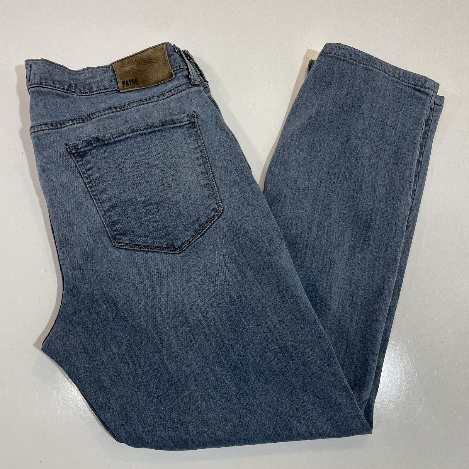 Paige Paige Jeans Men’s Blue Federal Slim Straight Stretch 34x27 Size US 34 / EU 50 - 2 Thumbnail