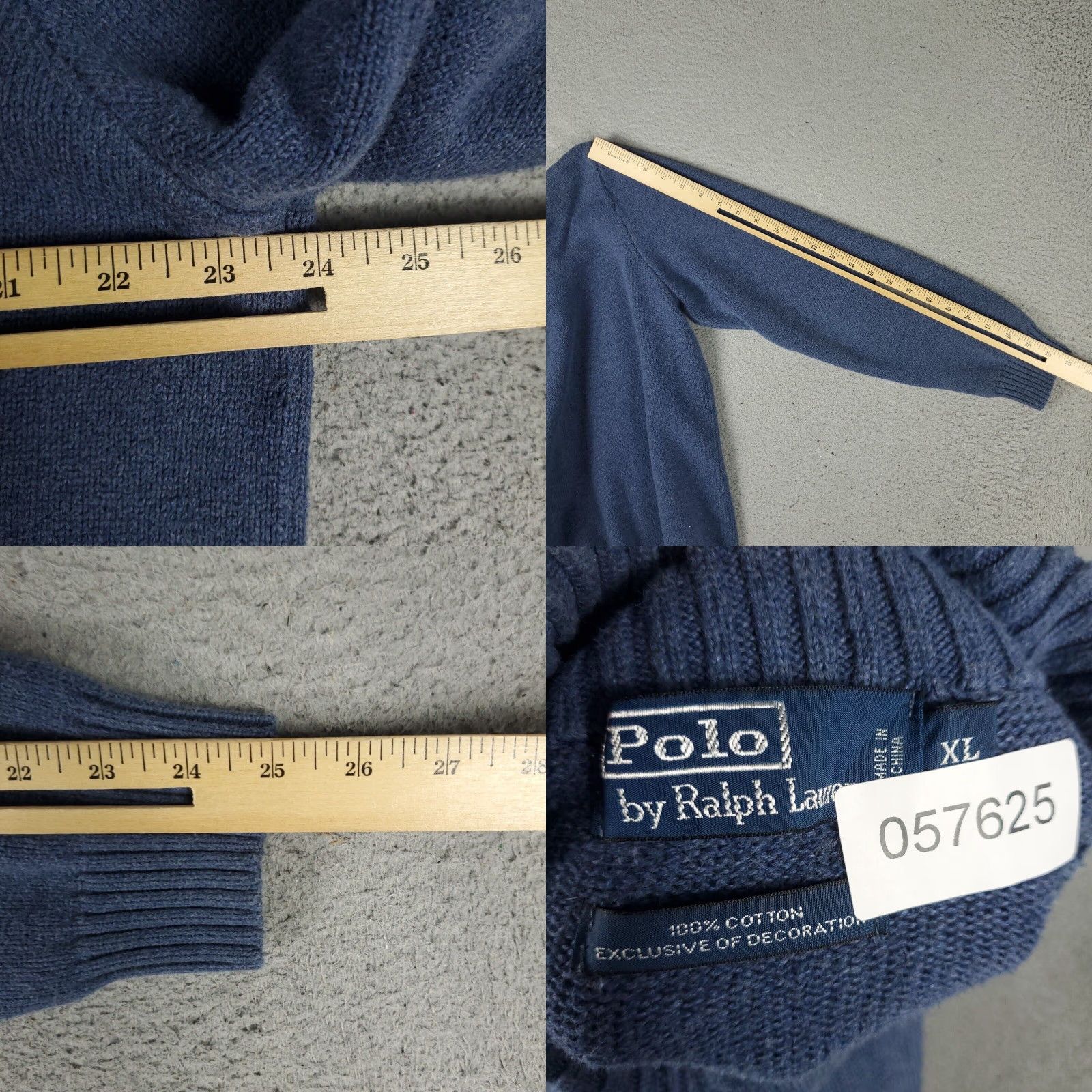 Ralph Lauren Ralph Lauren Sweater Mens XL Blue Pony Pullover Crew Neck Long Sleeve Knit Top Size US XL / EU 56 / 4 - 8 Thumbnail