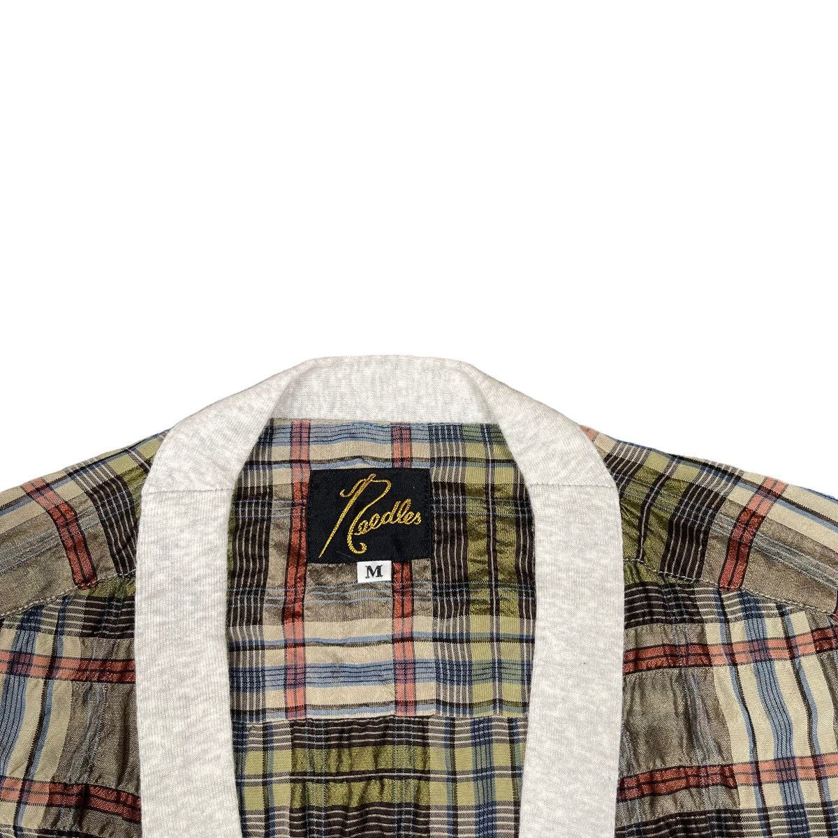 Needles × Nepenthes Needles Wrinkle Pleat Check Flannel Cardigan Size US M / EU 48-50 / 2 - 6 Thumbnail