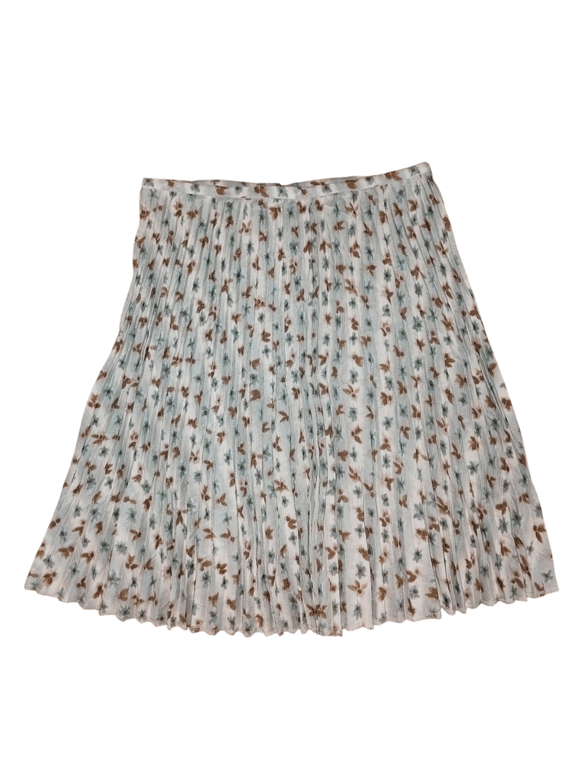 Sunao Kuwahara SUNAO KUWAHARA Floral Pleated Mini Skirt Size 25" / US 0 / IT 36 - 1 Thumbnail