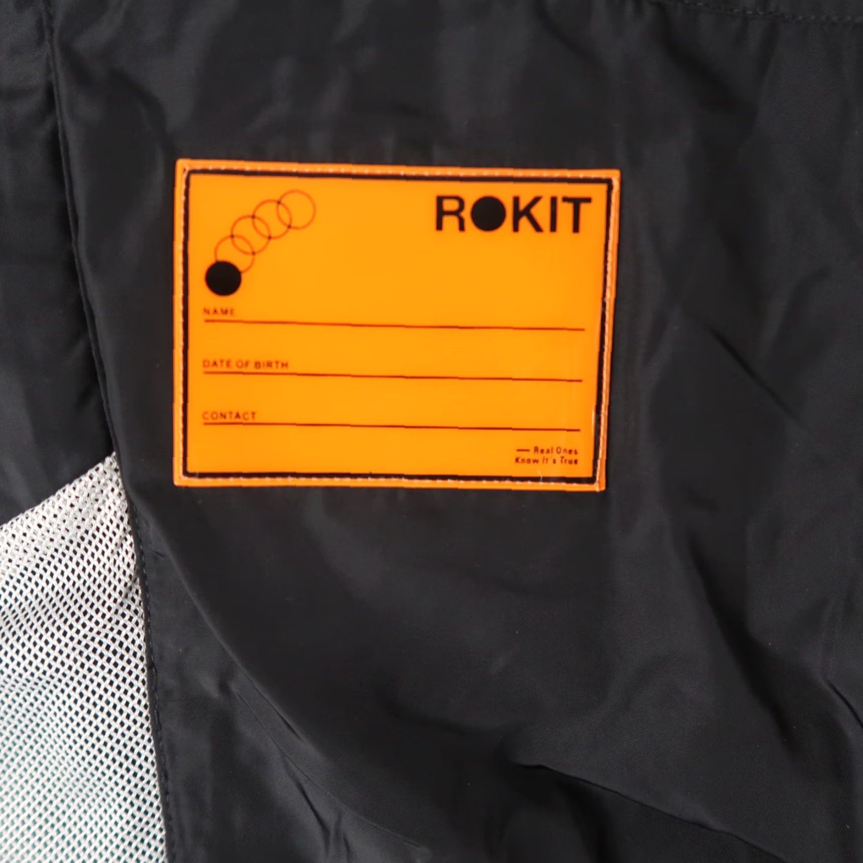 Vintage ROKIT Mens Windbreaker Pants Size L Side Zip Pockets Black Polyester Sports Size US 33 - 3 Thumbnail
