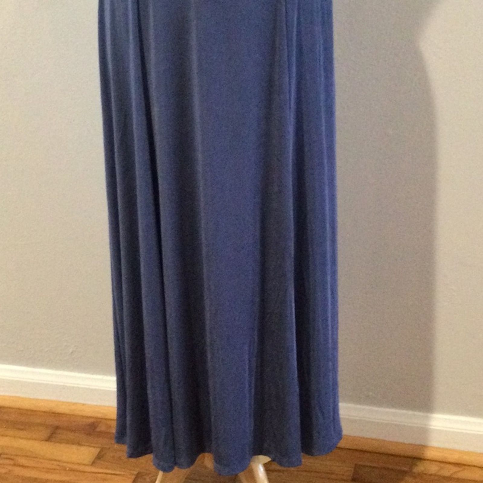 Chicos Chico's Travelers Charlotte Blue A-Line Skirt NWT 2/L/12 Size 34" / US 12 / IT 48 - 3 Thumbnail