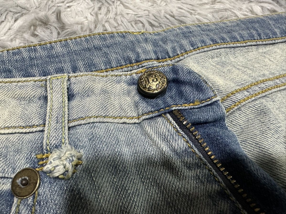 R13 🔥R13 Boy Skinny Denim Distressed Patchwork Size US 31 - 8 Thumbnail