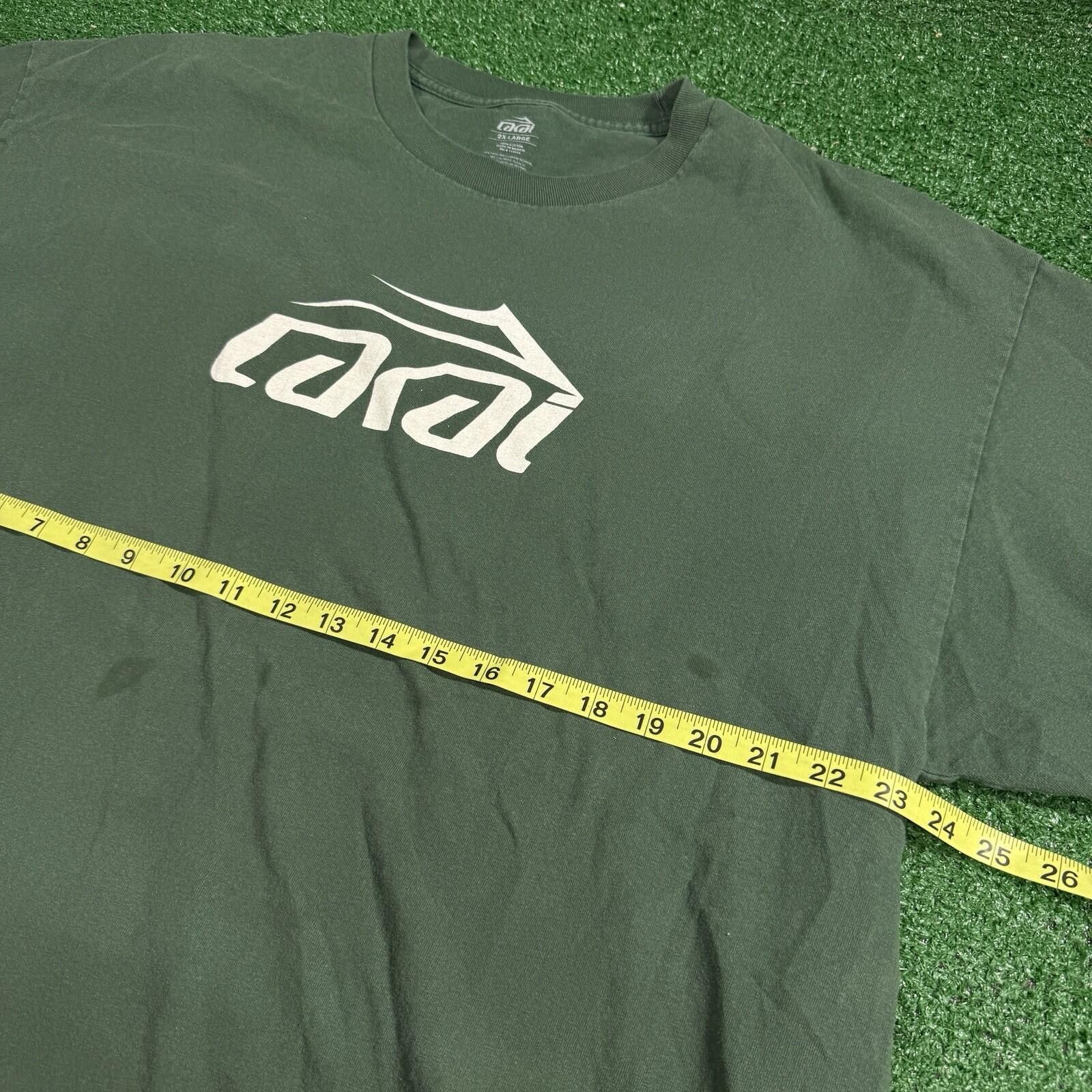 Lakai Vintage Y2K Lakai Logo T Shirt Green 2XL Skateboarding Rare Size US XXL / EU 58 / 5 - 6 Thumbnail