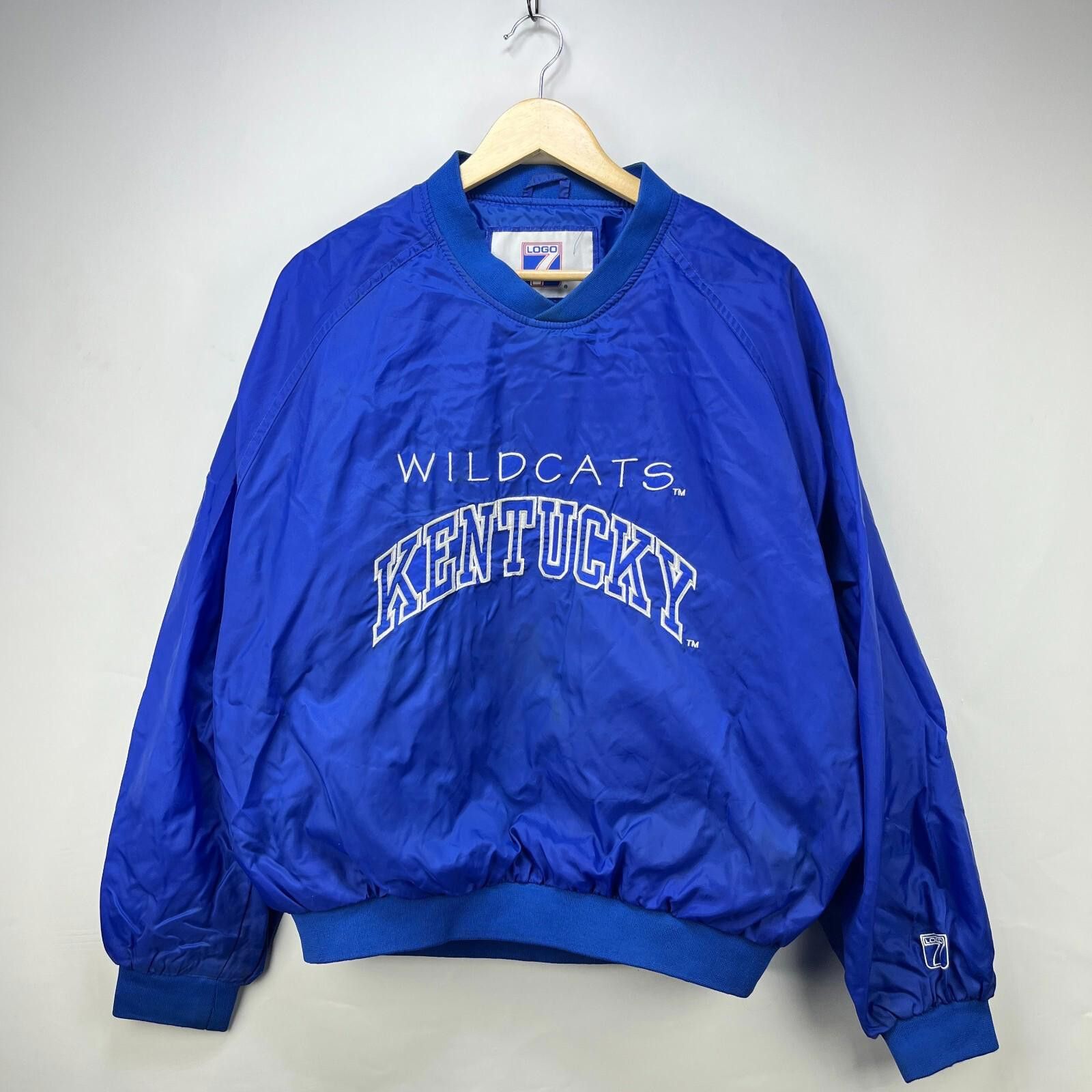Logo 7 Vintage 90s Kentucky Wildcats Windbreaker Jacket Large Size US L / EU 52-54 / 3 - 1 Thumbnail