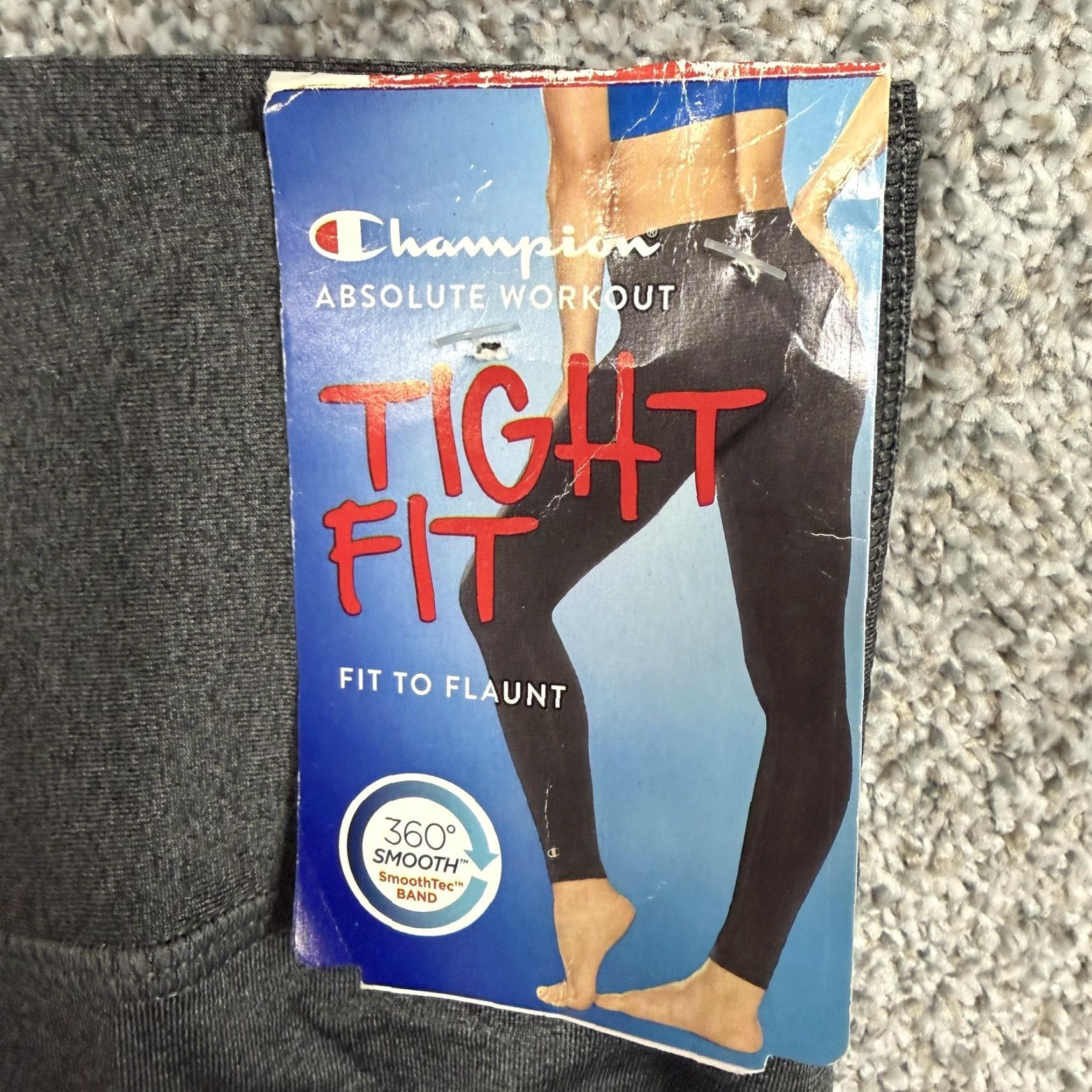 Champion Champion Leggings Women XS Gray Granite Heather Tight Fit Absolute Workout Activewear Slim Yoga Running Gym & Training Girls? Size 26" / US 2 / IT 38 - 6 Thumbnail