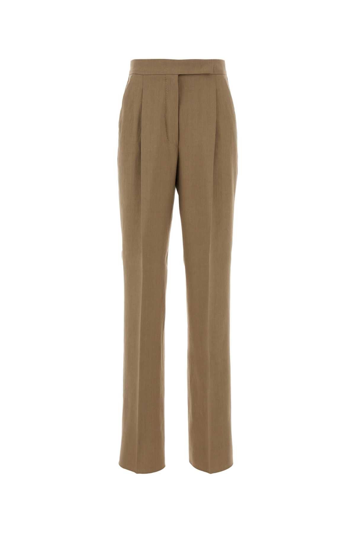 Max Mara Beige Hemp Abate Pant Size 28" / US 6 / IT 42 - 1 Thumbnail