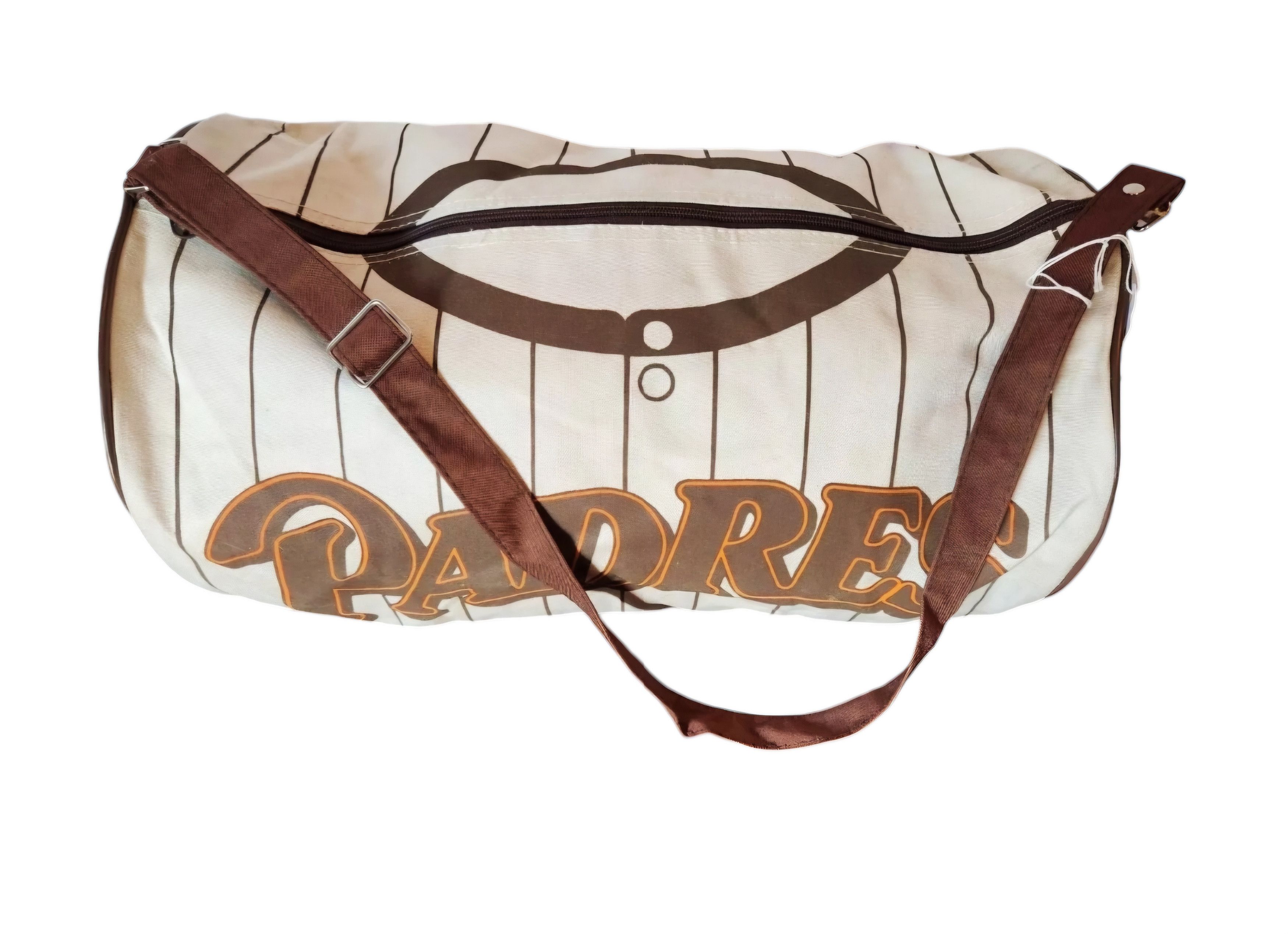 Vintage San Diego Padres Vintage Gym Duffle Bag Pinstripes 80s 90s Size ONE SIZE - 1 Thumbnail