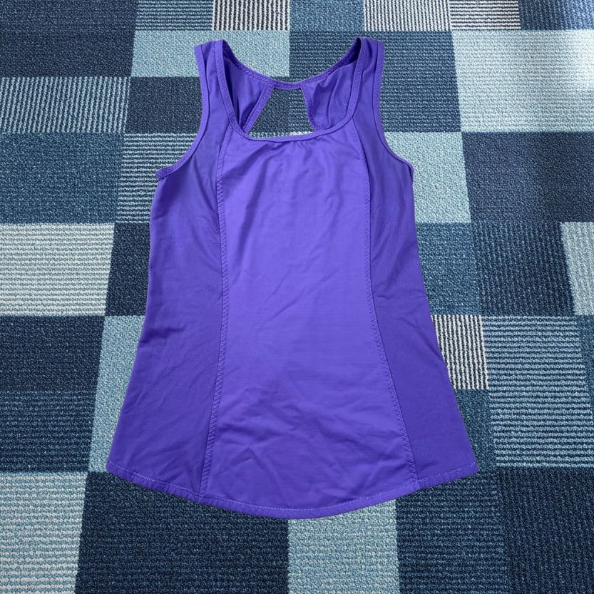 Lululemon Lululemon Tank Womens Size 2 Purple Stretch Racerback Open Back Athletic Activewear Yoga Sleeveless Short Sleeveless Summer Spring Burnout? Size XS / US 0-2 / IT 36-38 - 1 Thumbnail