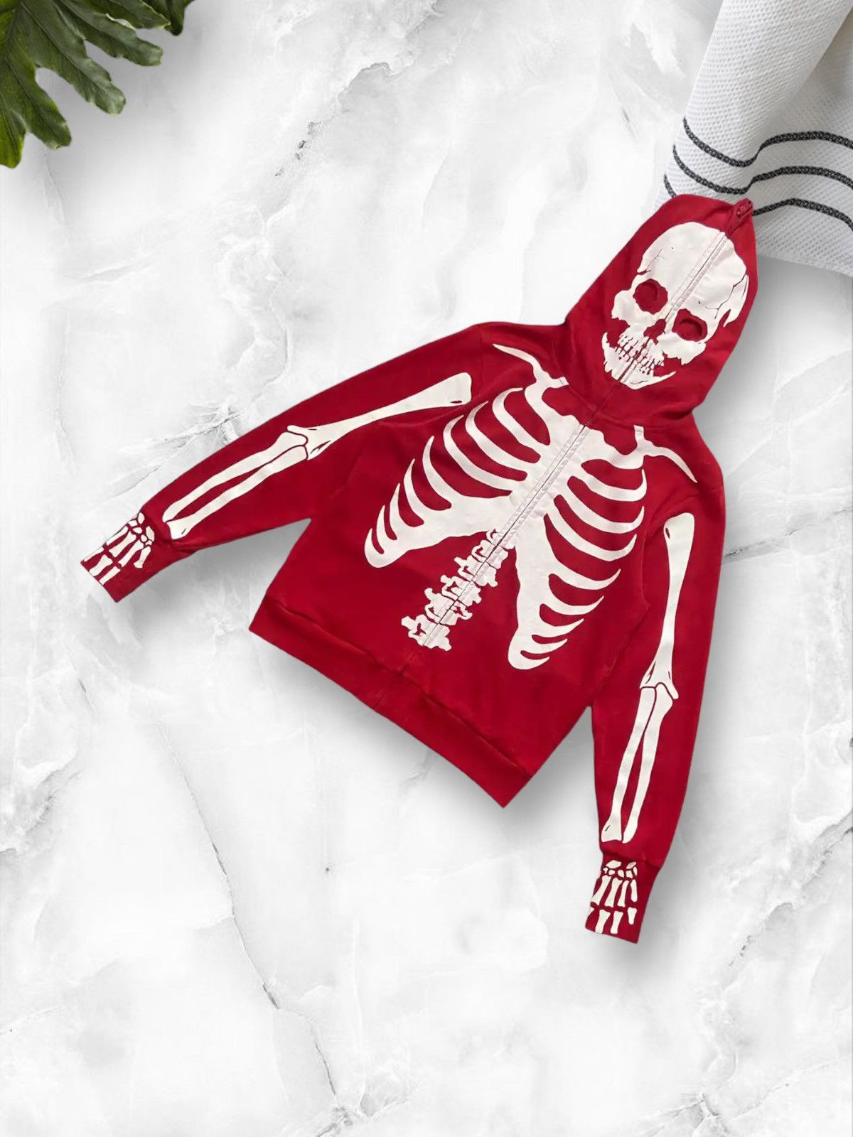 Japanese Brand × Vintage Vintage Clash Ahead Japan Skeletons Full Zip Up Hoodie Size US S / EU 44-46 / 1 - 2 Thumbnail