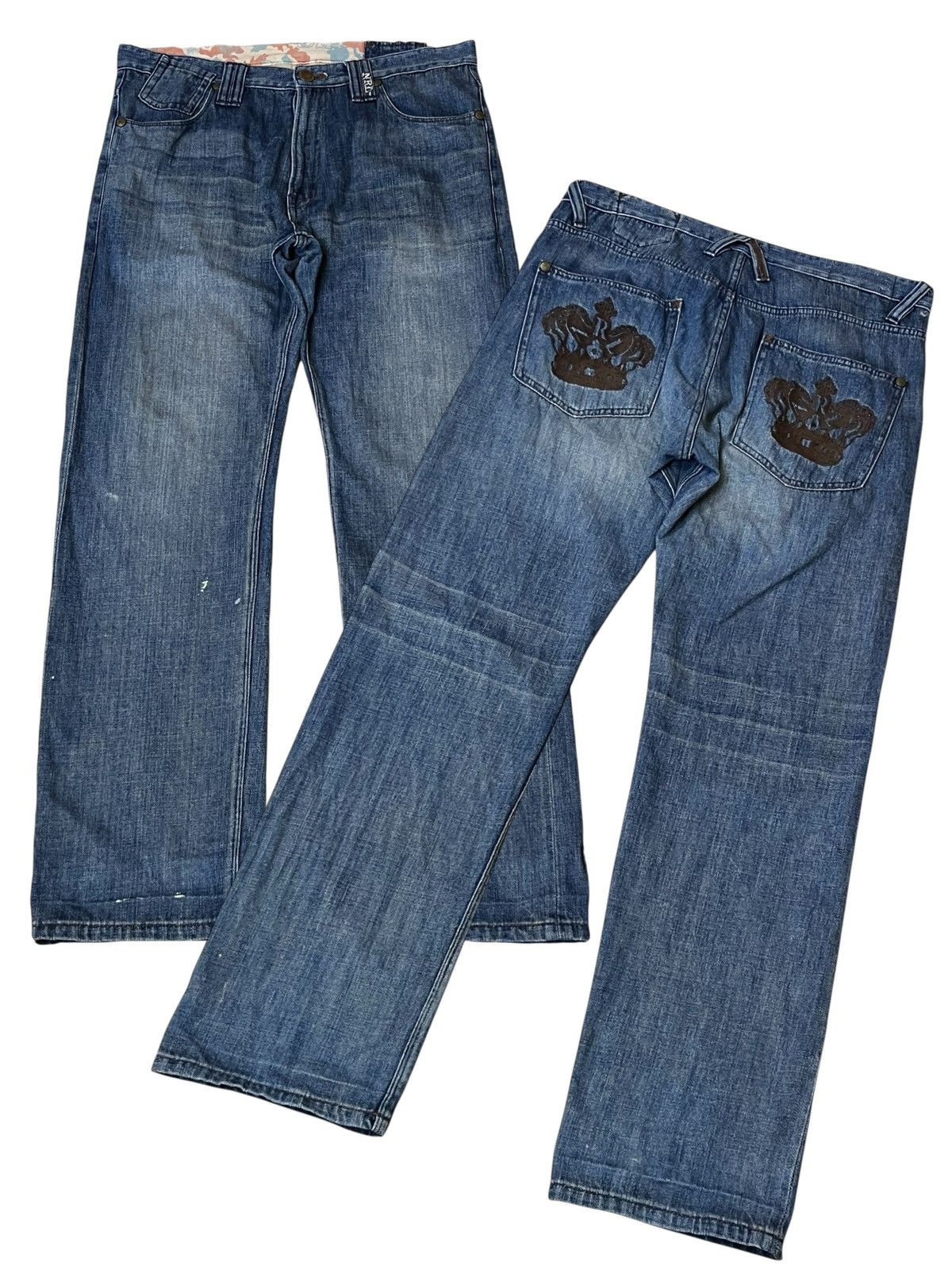Japanese Brand Japanese streetwear NINE RULAZ LINE NRL distressed jeans Size US 36 / EU 52 - 1 Thumbnail