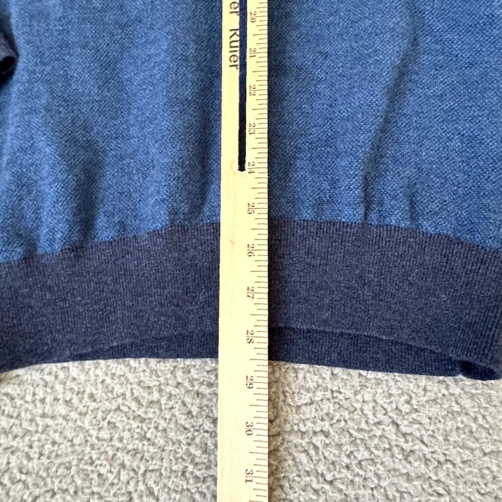 Vineyard Vines VINEYARD VINES Sweater Adult M Blue 1/4 Zip 100% Wool Merino Mens Size US M / EU 48-50 / 2 - 5 Thumbnail