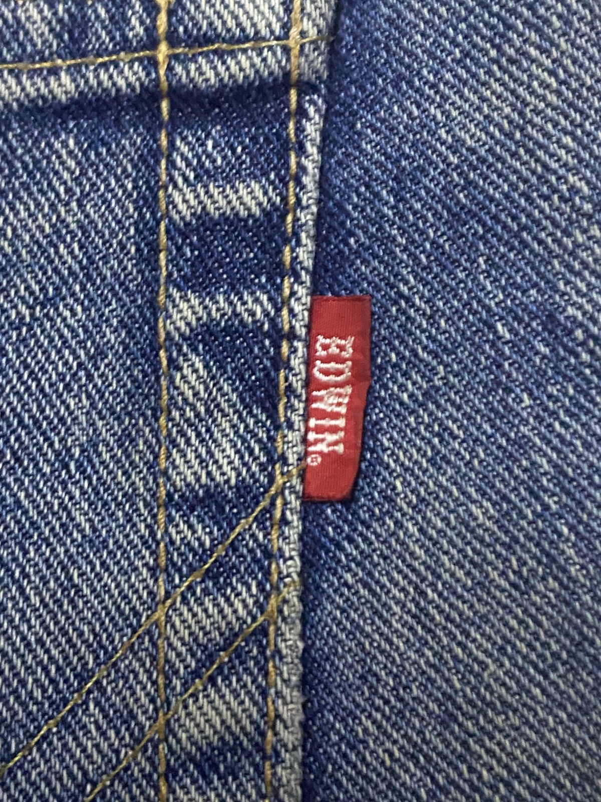 Japanese Brand Vintage Japanese Edwin 402Mud Wash Distressed Jeans Size US 30 / EU 46 - 9 Thumbnail