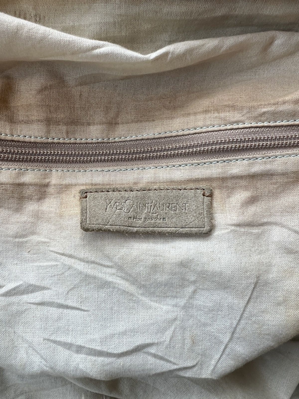 Yves Saint Laurent Rare YSL Rive Gauche Denim Tote / Shoulder / Duffle Bag Size ONE SIZE - 18 Thumbnail