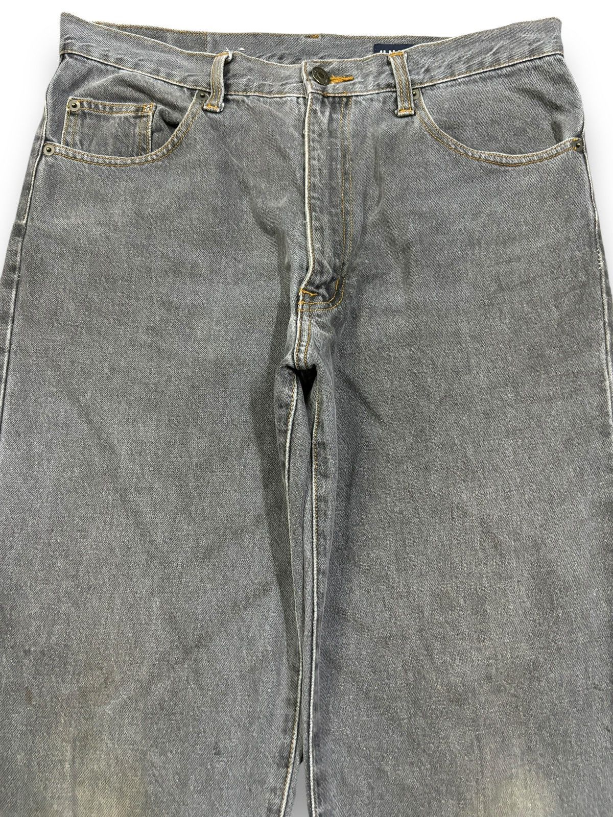 Uniqlo Vintage 90s Uniqlo Dirty Faded Loose Taper Ripped Jeans Size US 32 / EU 48 - 3 Thumbnail