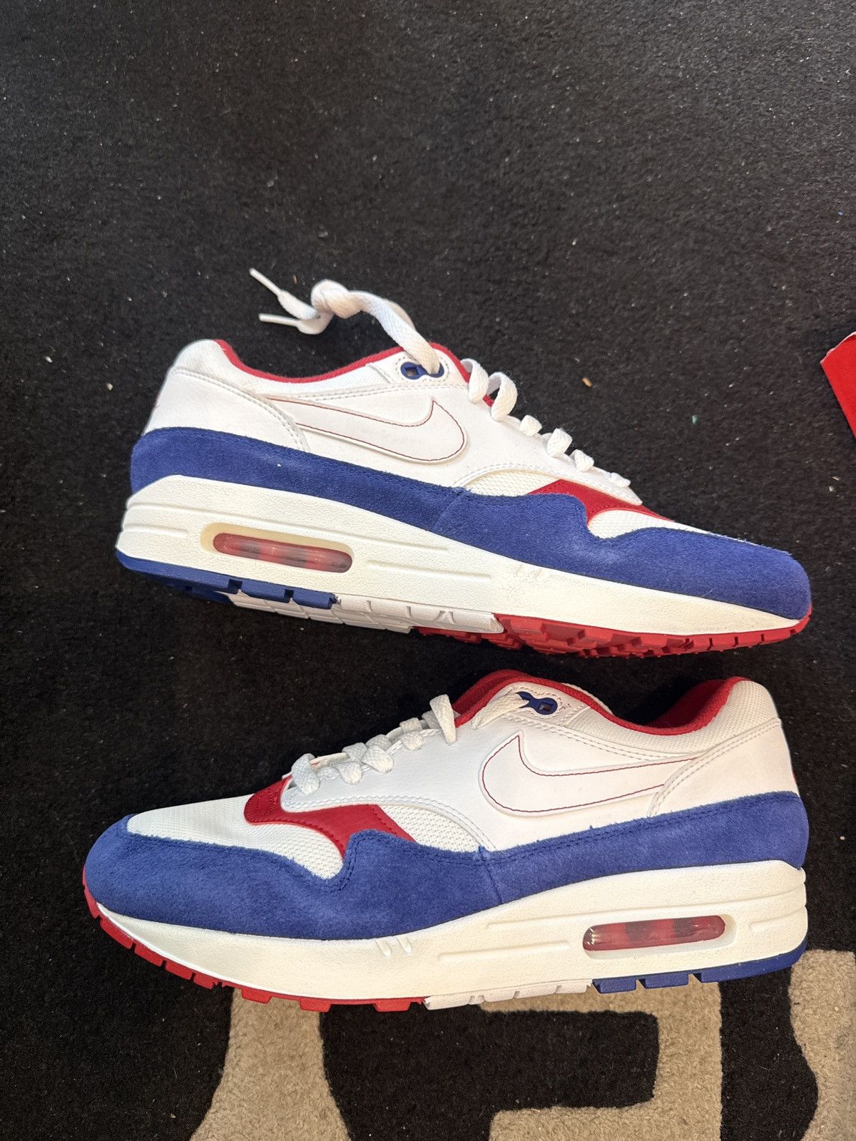 Nike Nike air max 1 white red blue size 9.5 Size US 9.5 / EU 42-43 - 6 Thumbnail