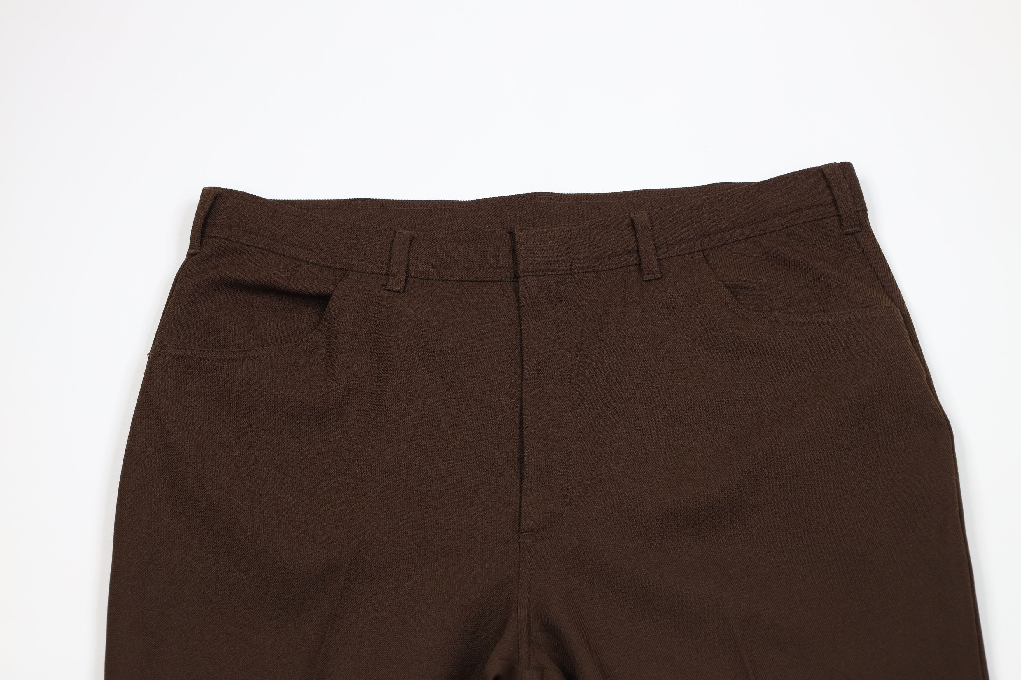 Vintage Vintage 90s Streetwear Knit Wide Leg Chino Pants Brown Size US 40 / EU 56 - 2 Thumbnail