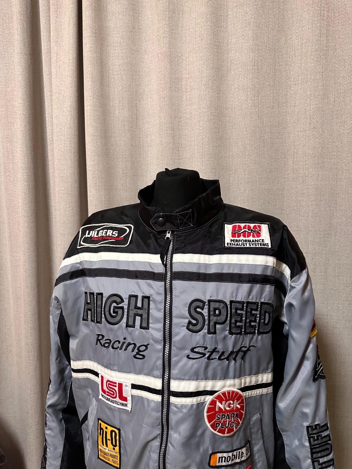 Other High Speed Racing Patch Jacket Black Grey XL Men's Vintage Size US XL / EU 56 / 4 - 2 Thumbnail