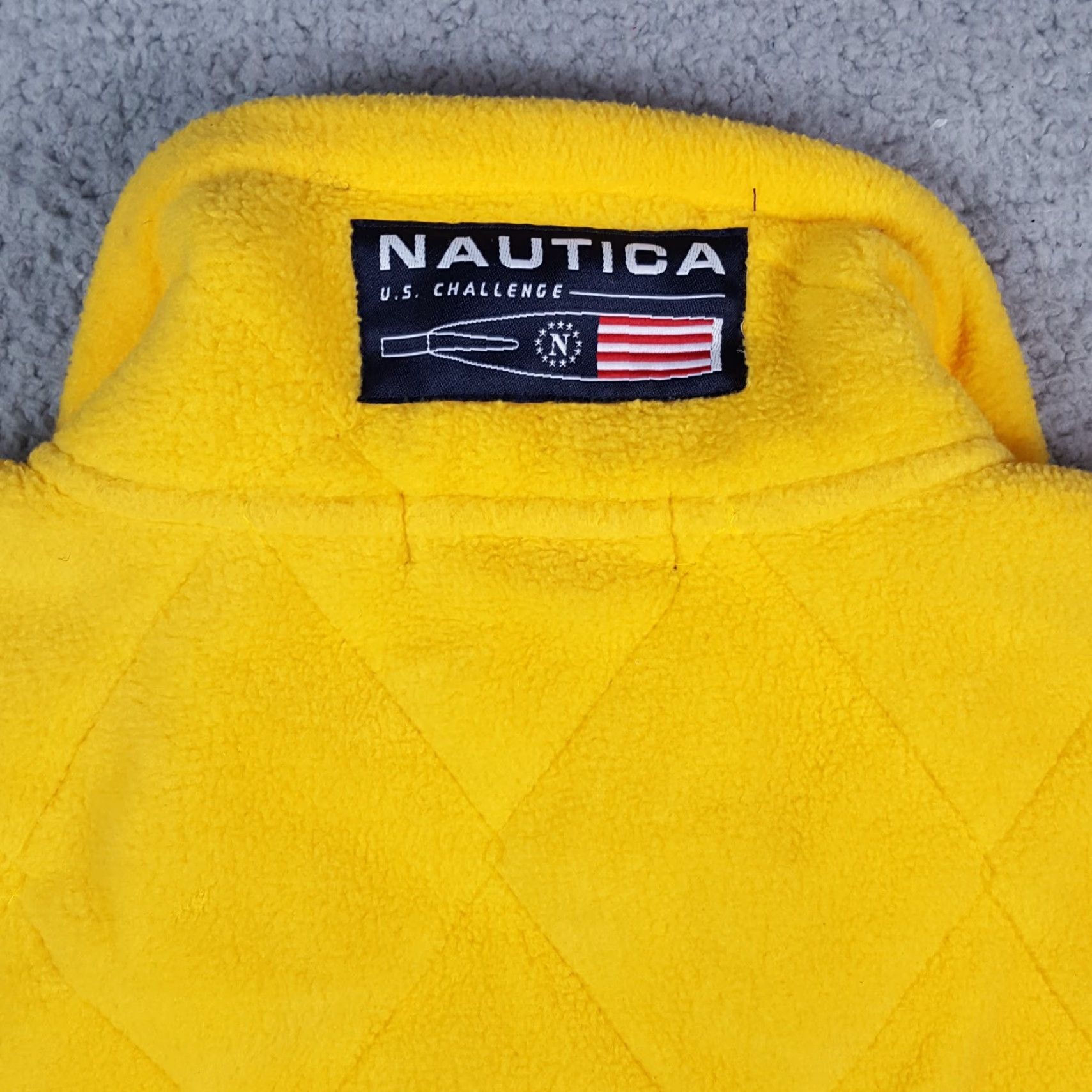 Nautica VINTAGE Nautica 90s Yellow Fleece Quilted Vest Men's Size L Windbreaker Jacket Size US L / EU 52-54 / 3 - 6 Thumbnail