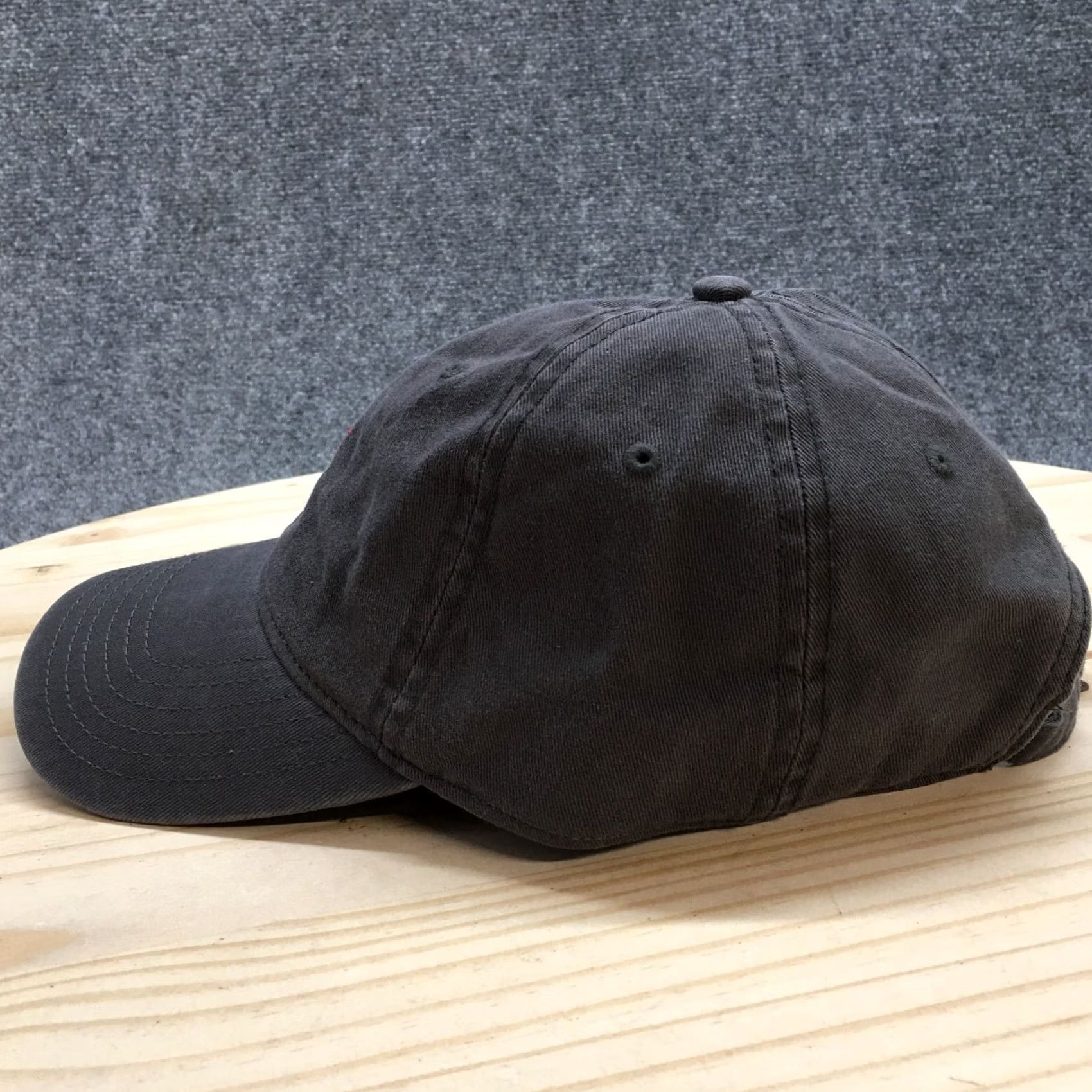 Vintage Fire Emoji OTTO Baseball Cap Hat Mens Gray OS Curve Brim Embroidered Logo Cotton Size ONE SIZE - 4 Thumbnail