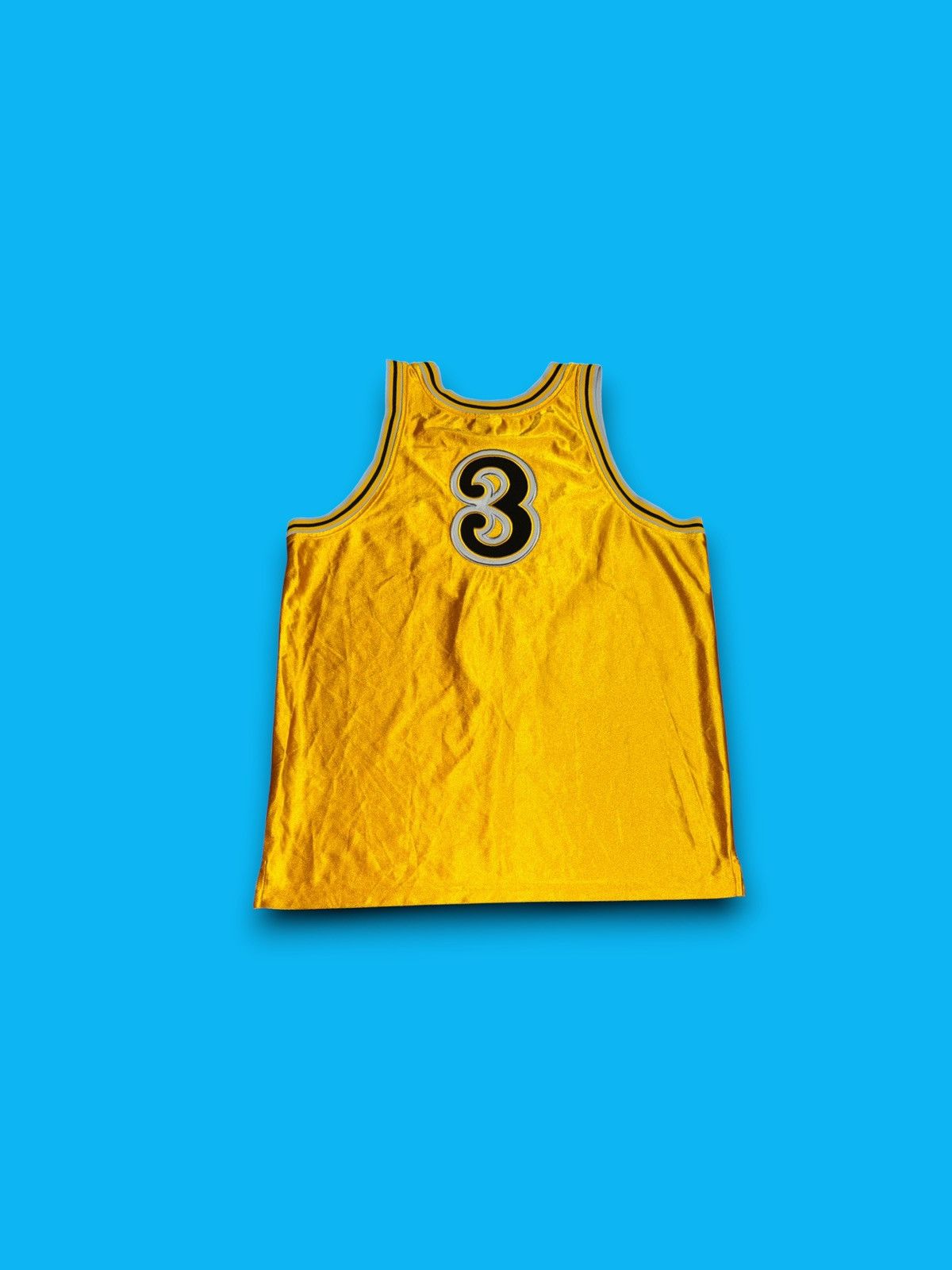 Adidas Vintage NBA All Star West #3 satin Jersey gold men’s large Size US L / EU 52-54 / 3 - 2 Thumbnail