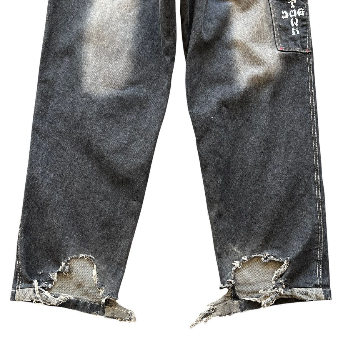 Dogtown 🔥 Vintage Dogtown Black Dragon Skateboards Denim Jeans Size US 32 / EU 48 - 9 Thumbnail