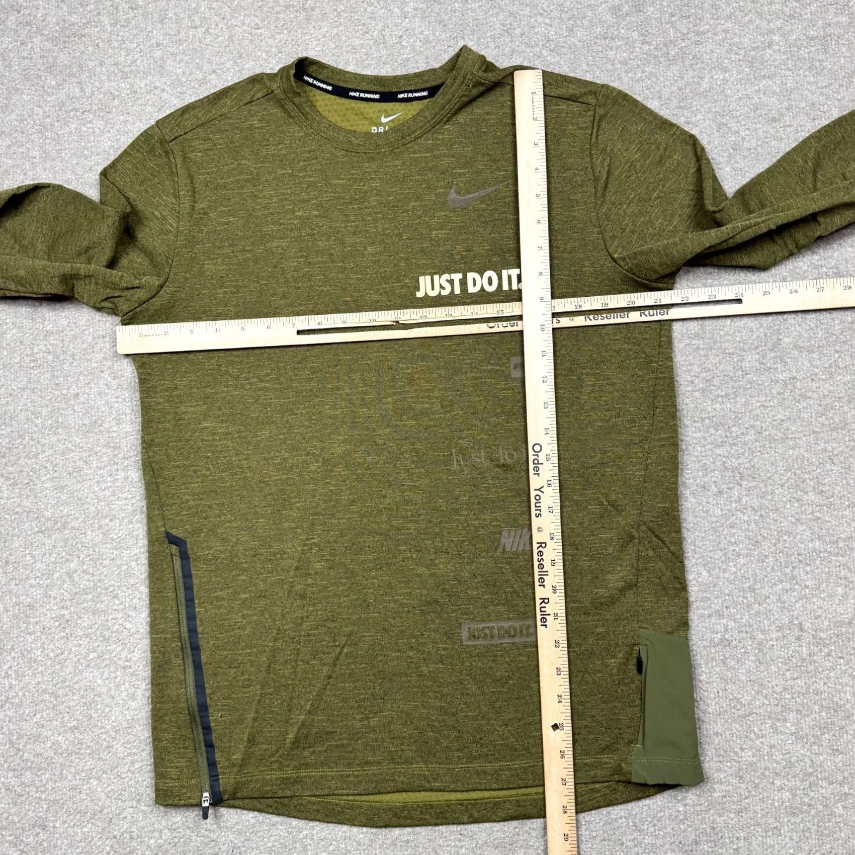 Nike Nike T Shirt Men's M Green Long Sleeve Lightweight Performance Breathable Size US M / EU 48-50 / 2 - 5 Thumbnail