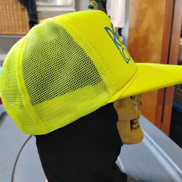 Other Deadstock Vintage Rose Logging Neon Snap Trucker Hat Cap Size ONE SIZE - 6 Thumbnail