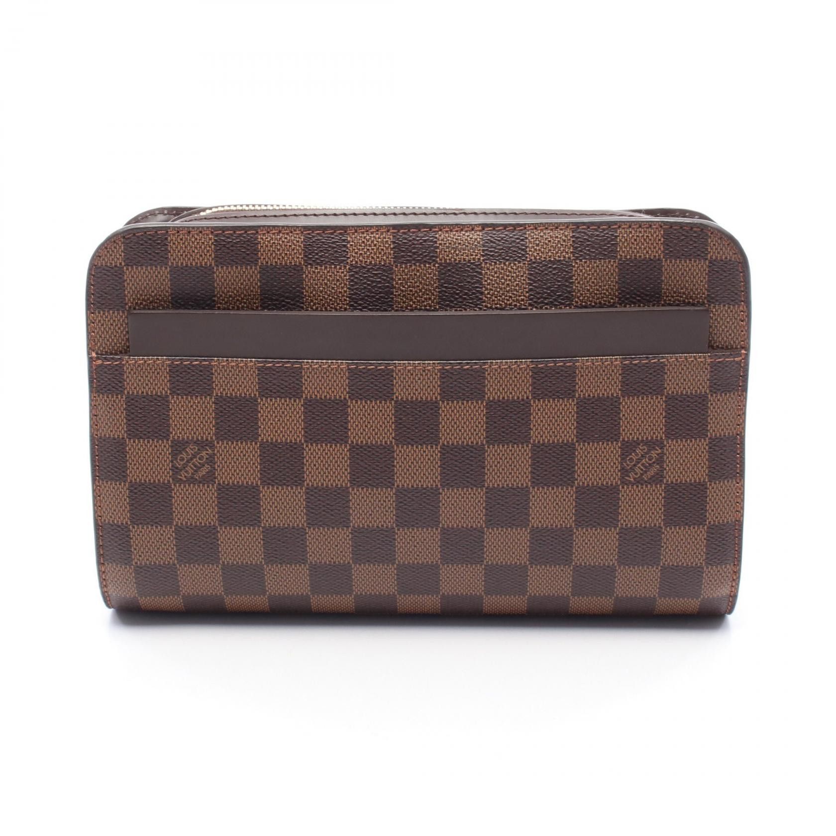 Louis Vuitton Louis Vuitton Louis Vuitton Saint Louis Damier Ebene Clutch Bag Canvas Clutch Bag N51993 Size ONE SIZE - 1 Thumbnail