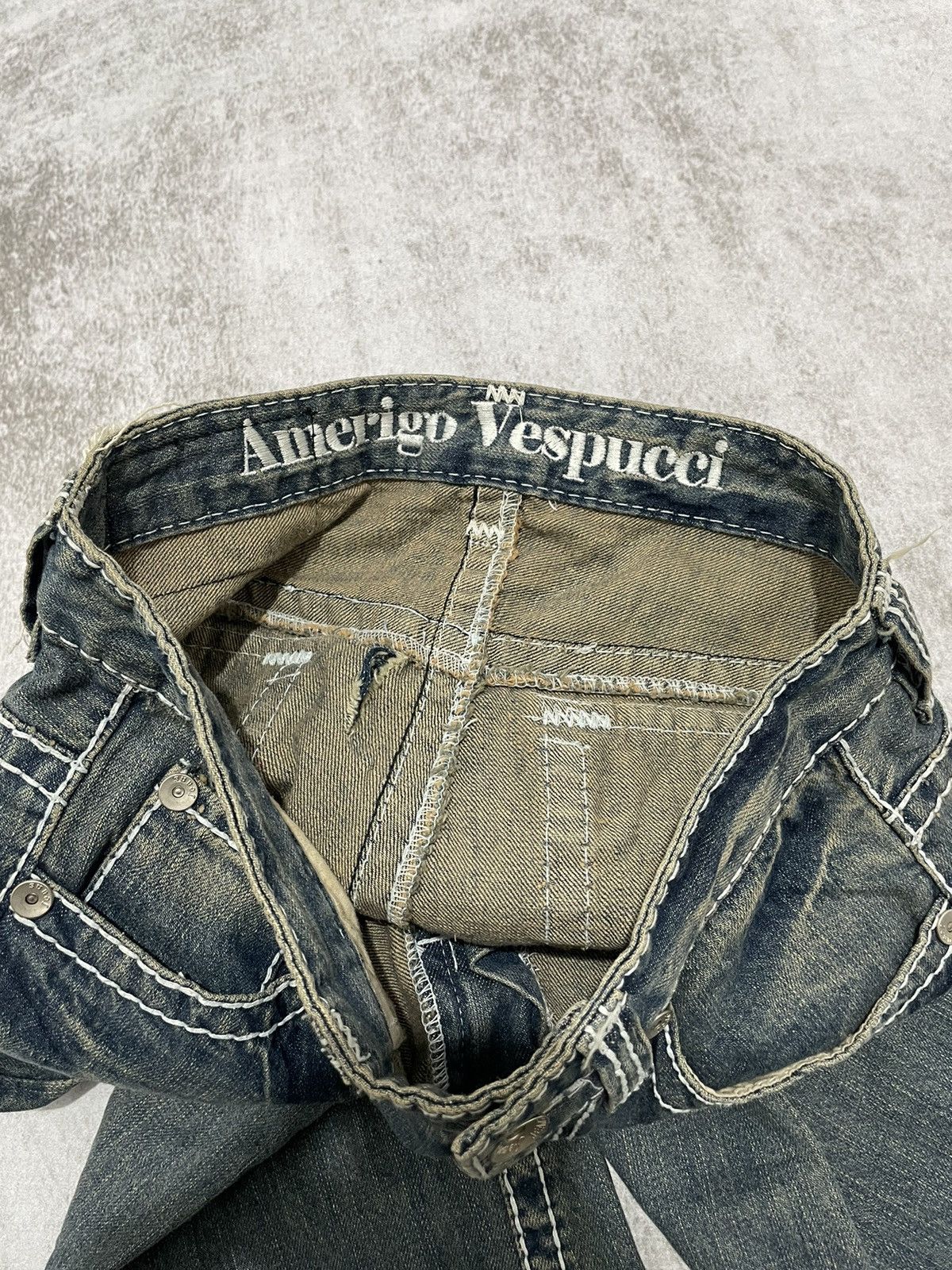 If Six Was Nine × Japanese Brand × Le Grande Bleu (L.G.B.) 2000s Flared amerigi wash japan denim pants y2k style Size US 30 / EU 46 - 8 Thumbnail