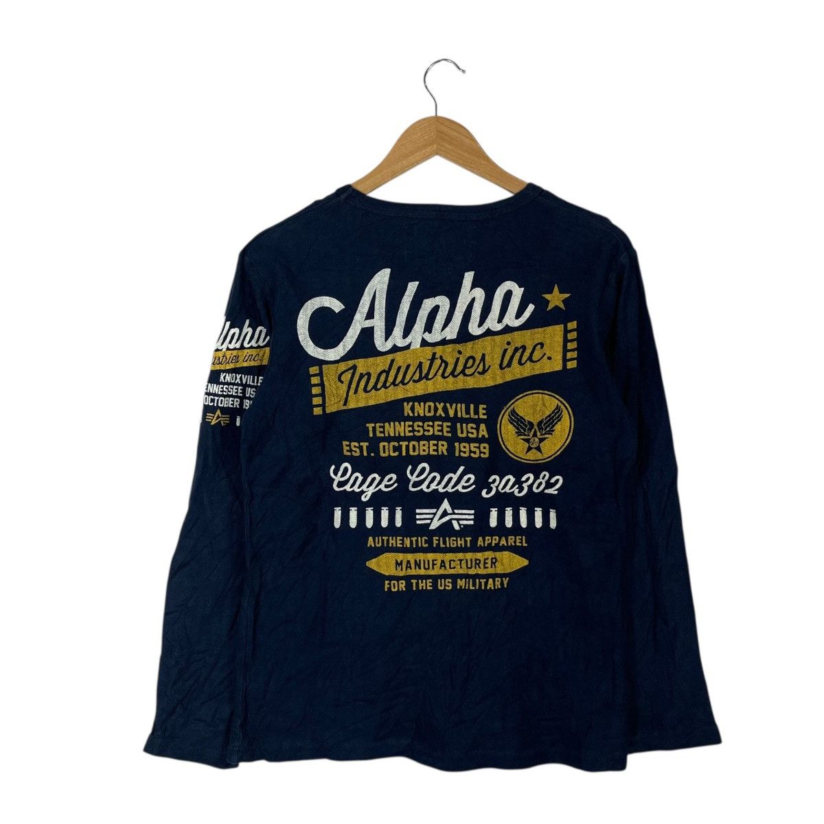 Alpha Industries Alpha Industries “Authentic Flight Apparel” Long Sleeve Size US M / EU 48-50 / 2 - 1 Thumbnail