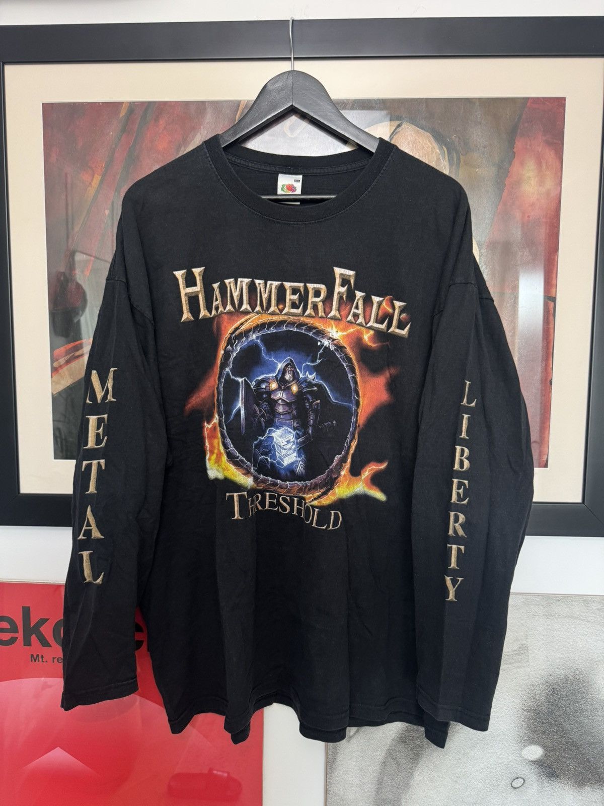 Band Tees Hammerfall Threshold Vintage Power Metal Band Longsleeve Y2k Size US XXL / EU 58 / 5 - 1 Thumbnail