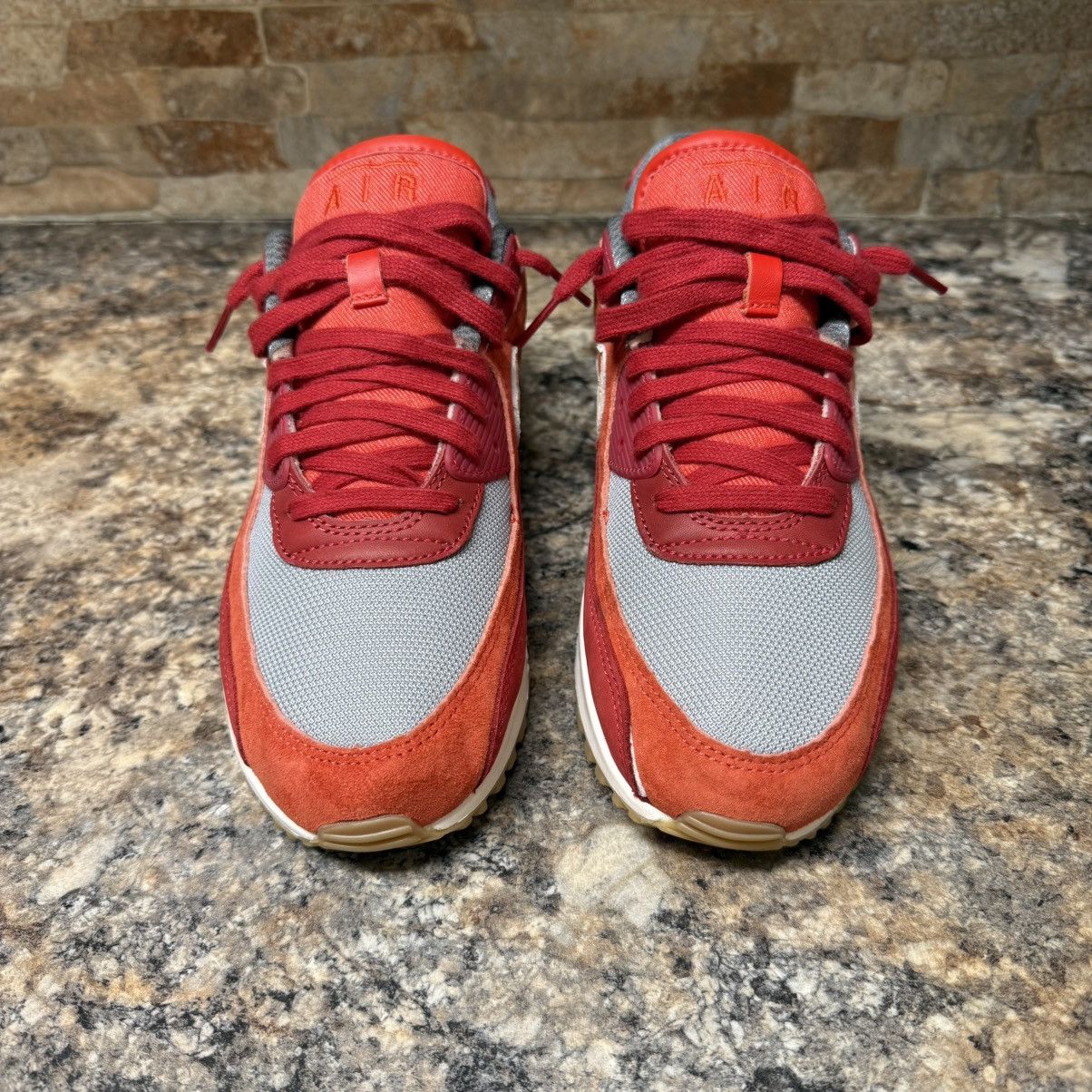 Nike Nike Air Max 90 Premium Gym Red Sz. 10 Size US 10 / EU 43 - 2 Thumbnail