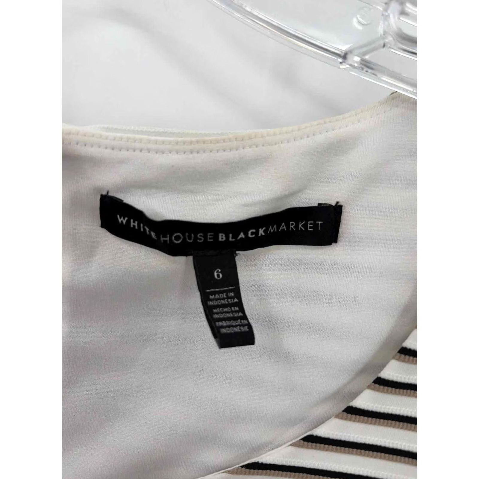 Vintage WHBM White Size 6 Blouse Size M / US 6-8 / IT 42-44 - 3 Thumbnail