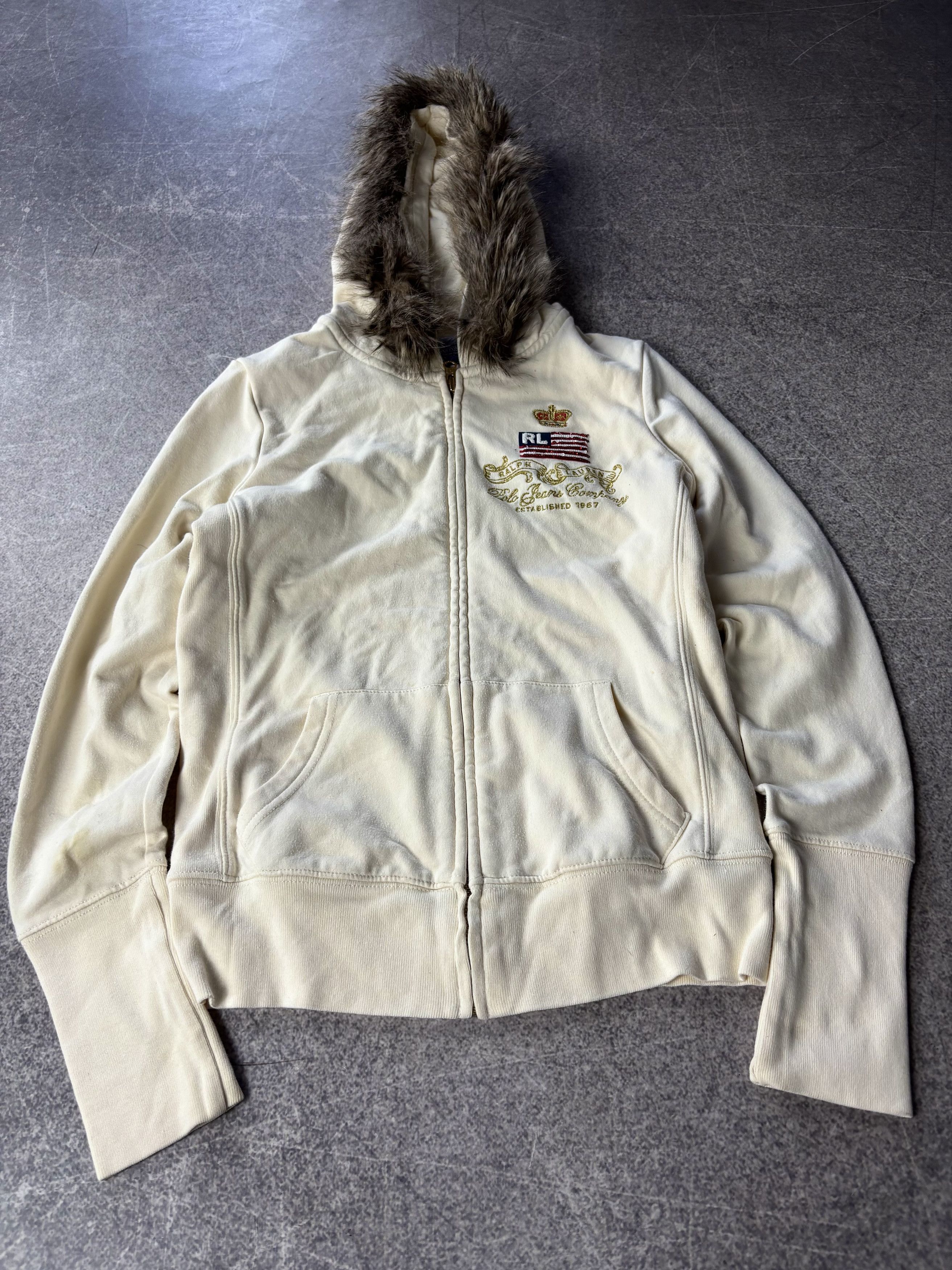 Polo Ralph Lauren Polo Ralph Lauren Flag USA Zipper Fur Hoodie LGB style Size US XS / EU 42 / 0 - 3 Thumbnail