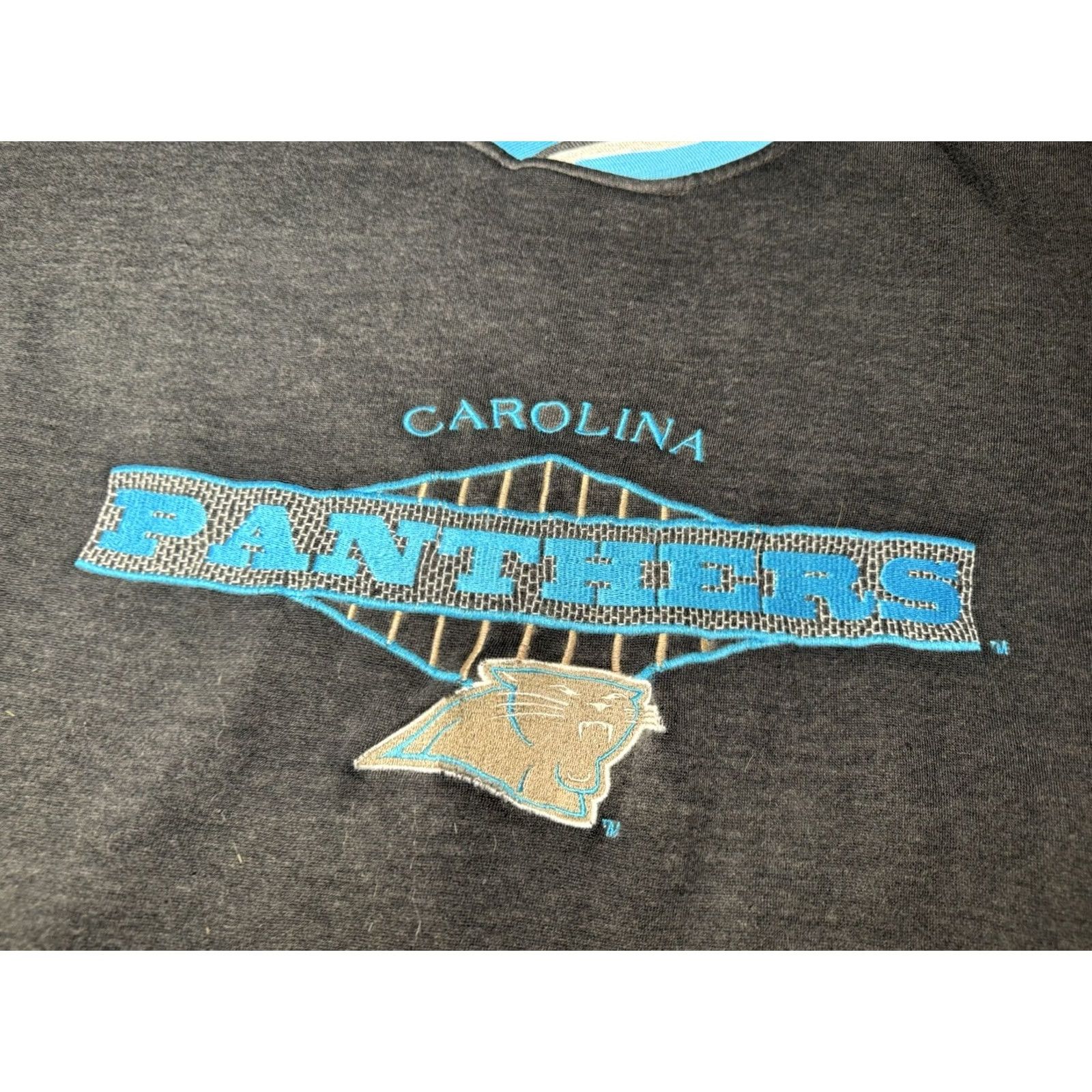 Starter VINTAGE Starter Carolina Panthers Sweatshirt Large 90s Gray NFL Pullover Unisex Adults L Crew Neck Long Sleeve Logo Size US L / EU 52-54 / 3 - 2 Thumbnail