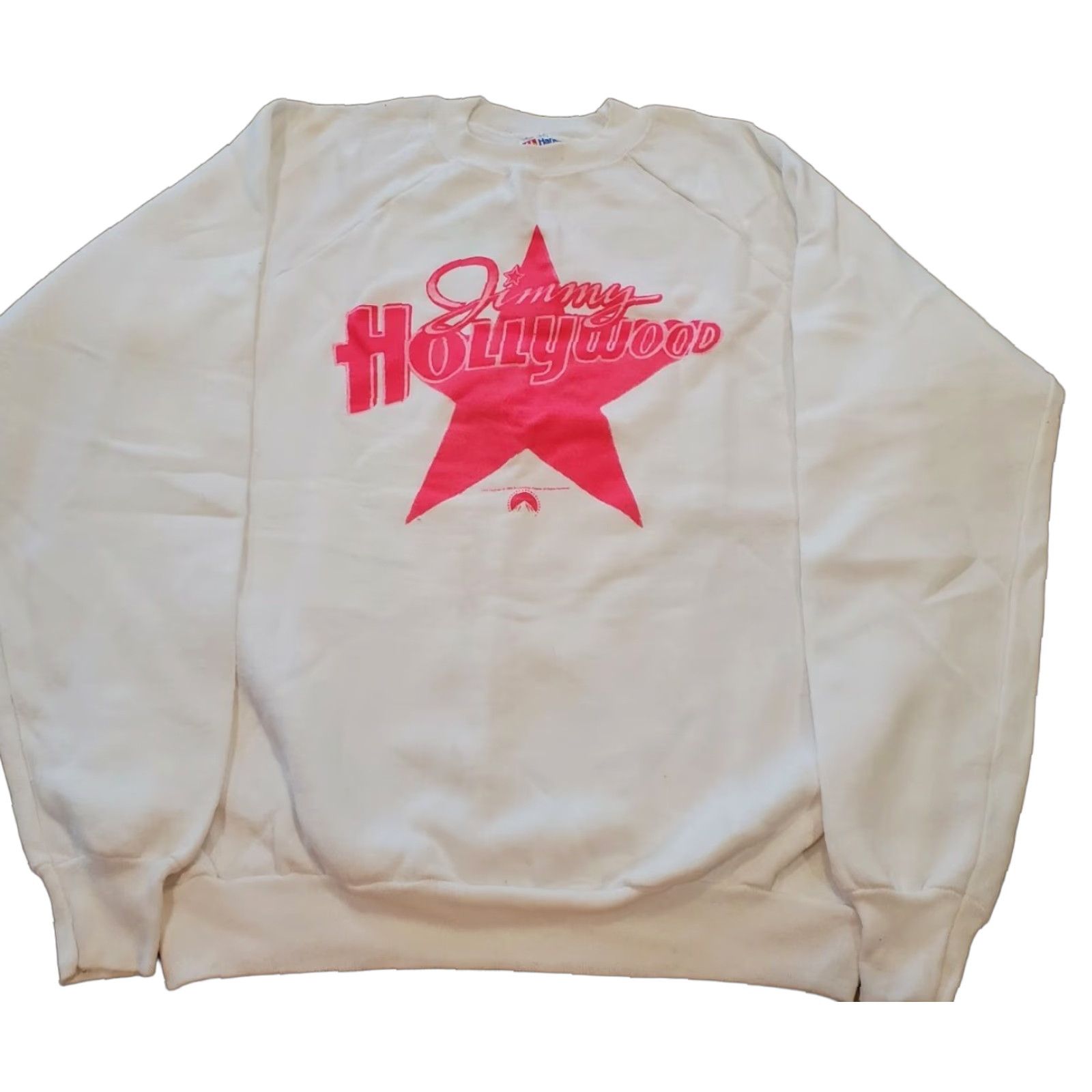 Hanes Vintage Hanes Jimmy Hollywood Blockbuster Video Crewneck Sweater White Size L Size US L / EU 52-54 / 3 - 1 Thumbnail