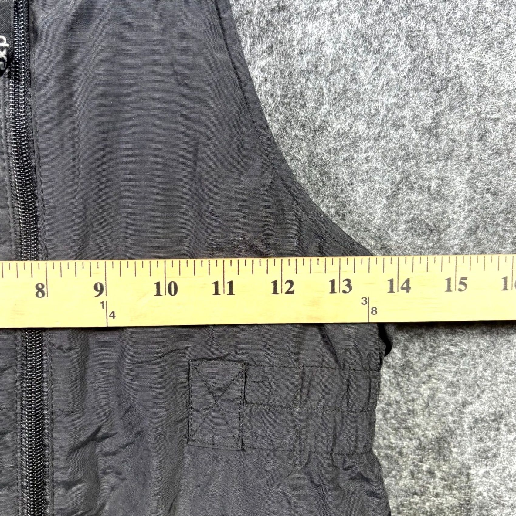 Gloverall Expo Bib Overall Women's M Black Workwear Front Zip Wide-Leg Outdoor Pockets Size 32" / US 10 / IT 46 - 2 Thumbnail
