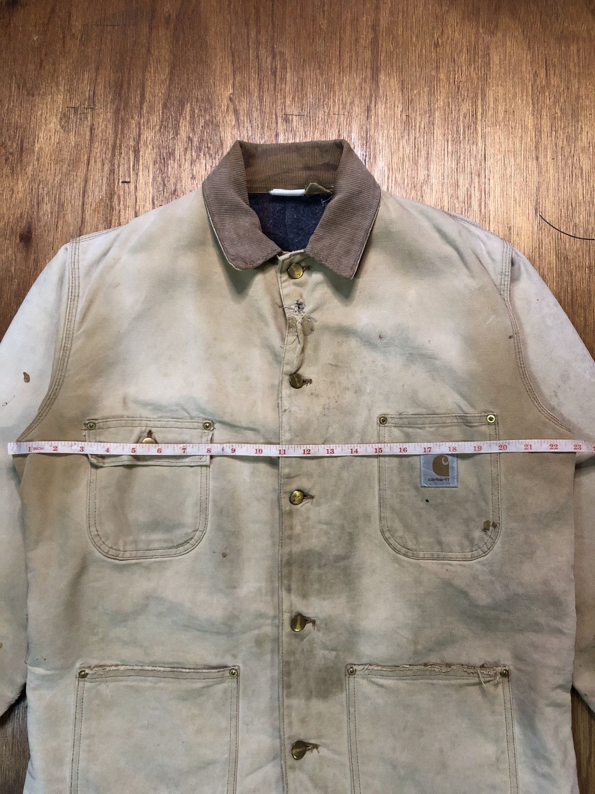 Carhartt Vintage Distressed Carhartt Detroit Jacket Size US L / EU 52-54 / 3 - 18 Thumbnail