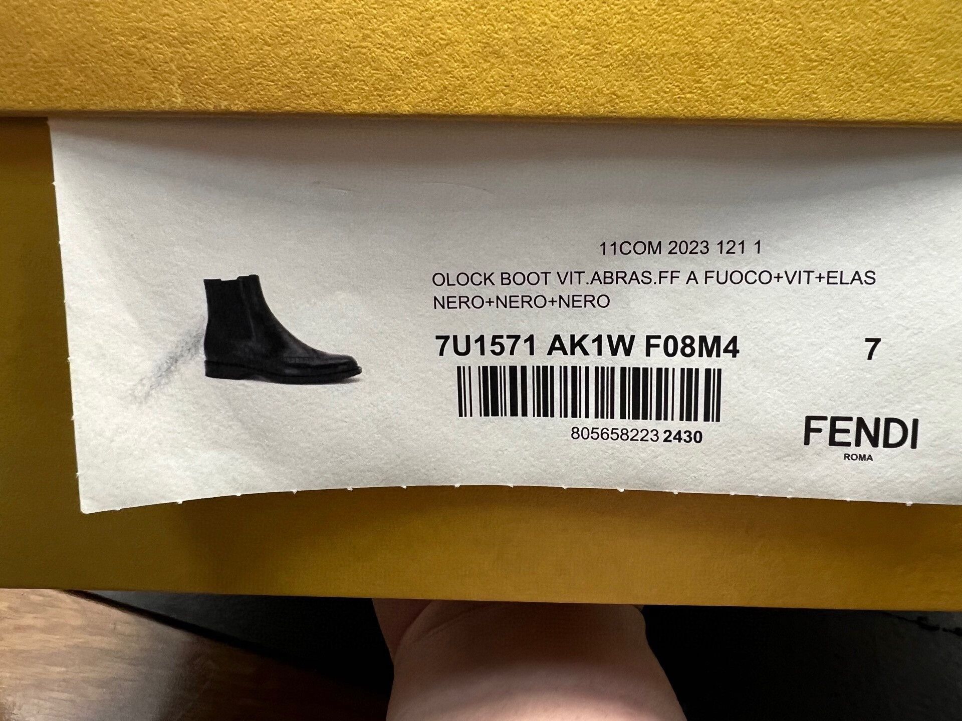 Fendi fendi black leather chelsea boots for men Size US 7 / EU 40 - 7 Thumbnail