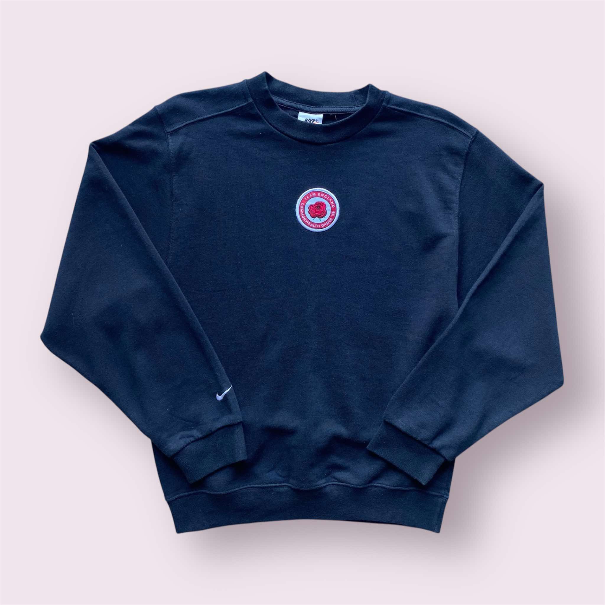 Nike × Vintage Vintage Nike Team England Commonwealth Games 98' Swoosh Size US S / EU 44-46 / 1 - 1 Thumbnail