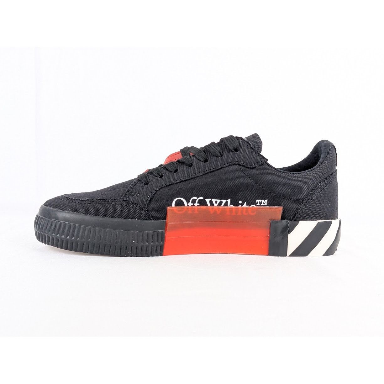 Off-White o1rshd1 Low Vulcanized Canvas Sneakers in White / Black Size US 5.5 / EU 38 - 3 Thumbnail