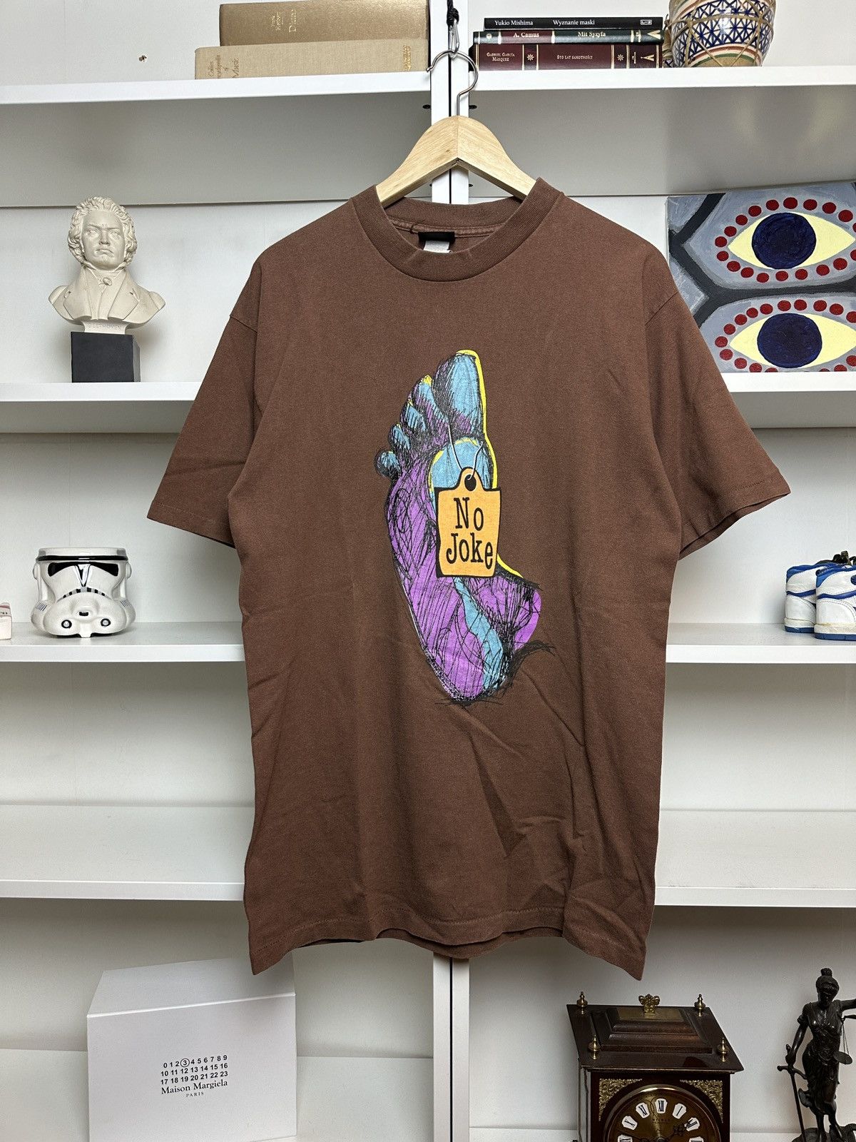 Vintage Vintage 90s No Joke Skateboards tee t-shirt Size US L / EU 52-54 / 3 - 1 Thumbnail