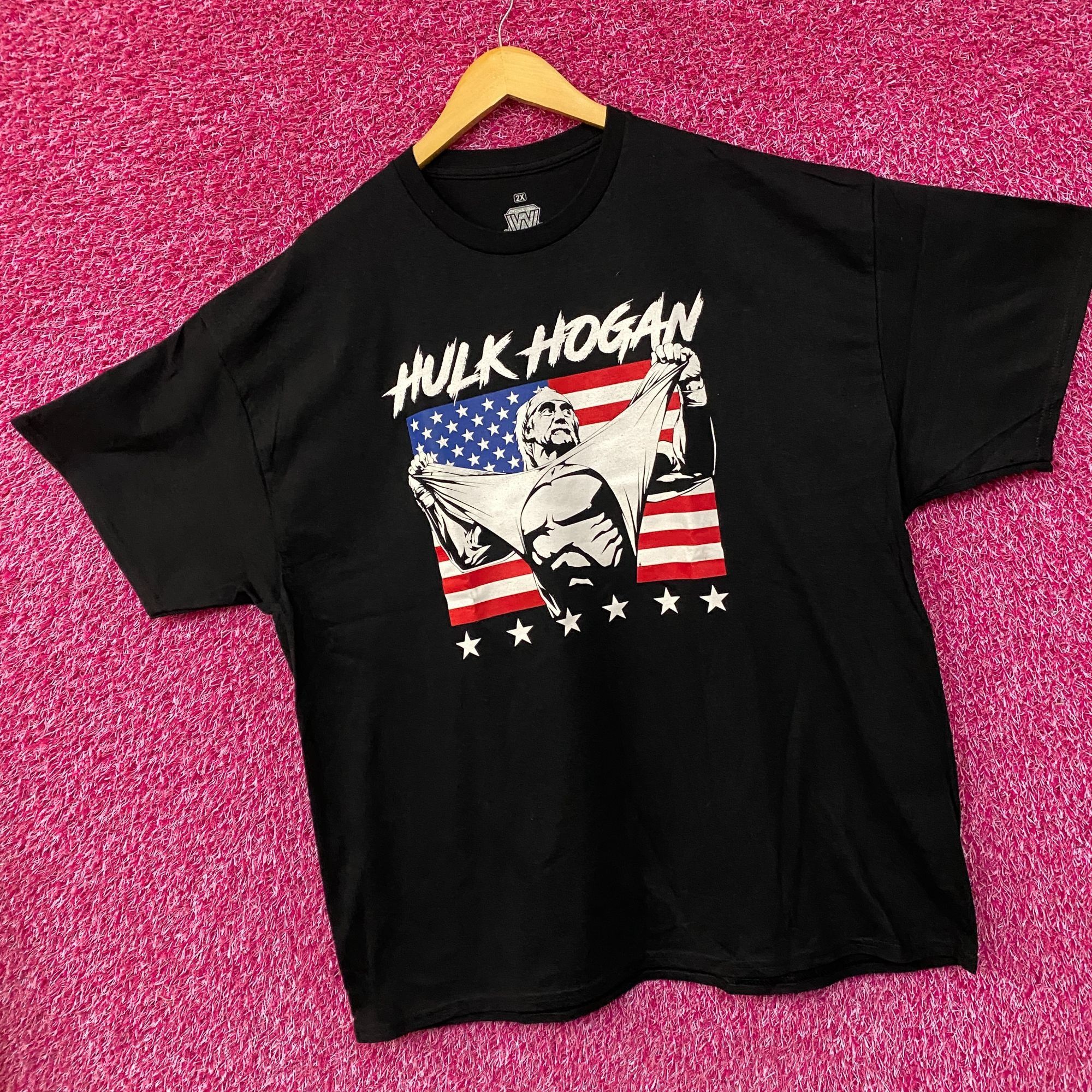 WWE WWE Hulk Hogan American Flag Poster T-Shirt 2XL Size US XXL / EU 58 / 5 - 3 Thumbnail