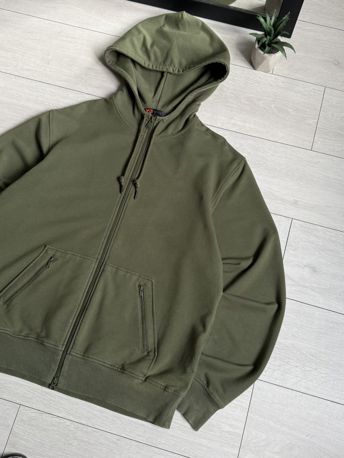 Yohji Yamamoto Y-3 Yohji Yamamoto Big Logo Zip Hoodie Size US XL / EU 56 / 4 - 4 Thumbnail