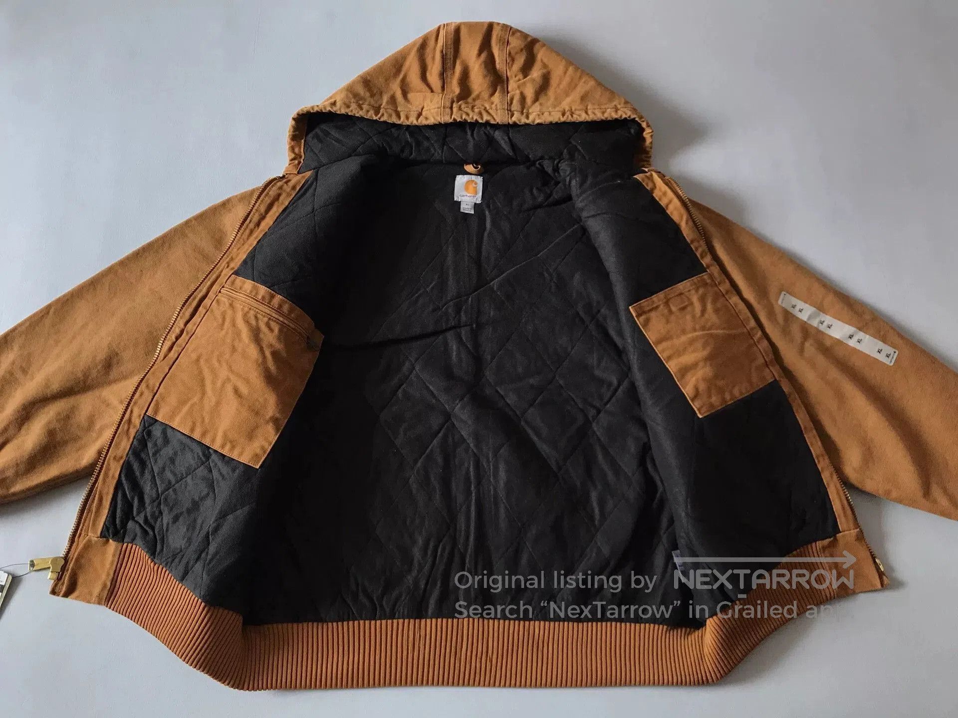 Carhartt Carhartt J130 Brown Hooded Work Jacket. Size US XL / EU 56 / 4 - 3 Thumbnail